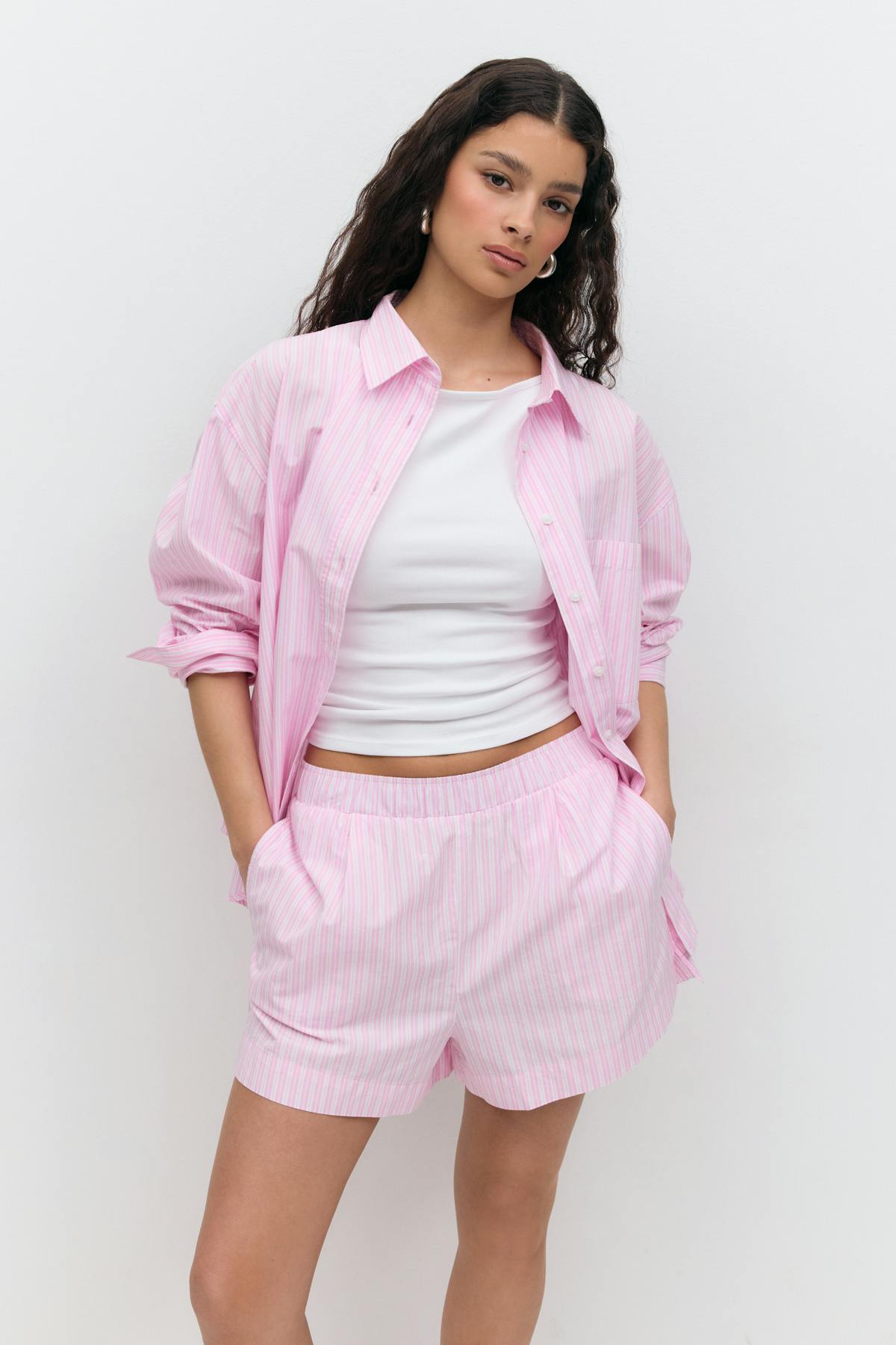 Poplin shorts