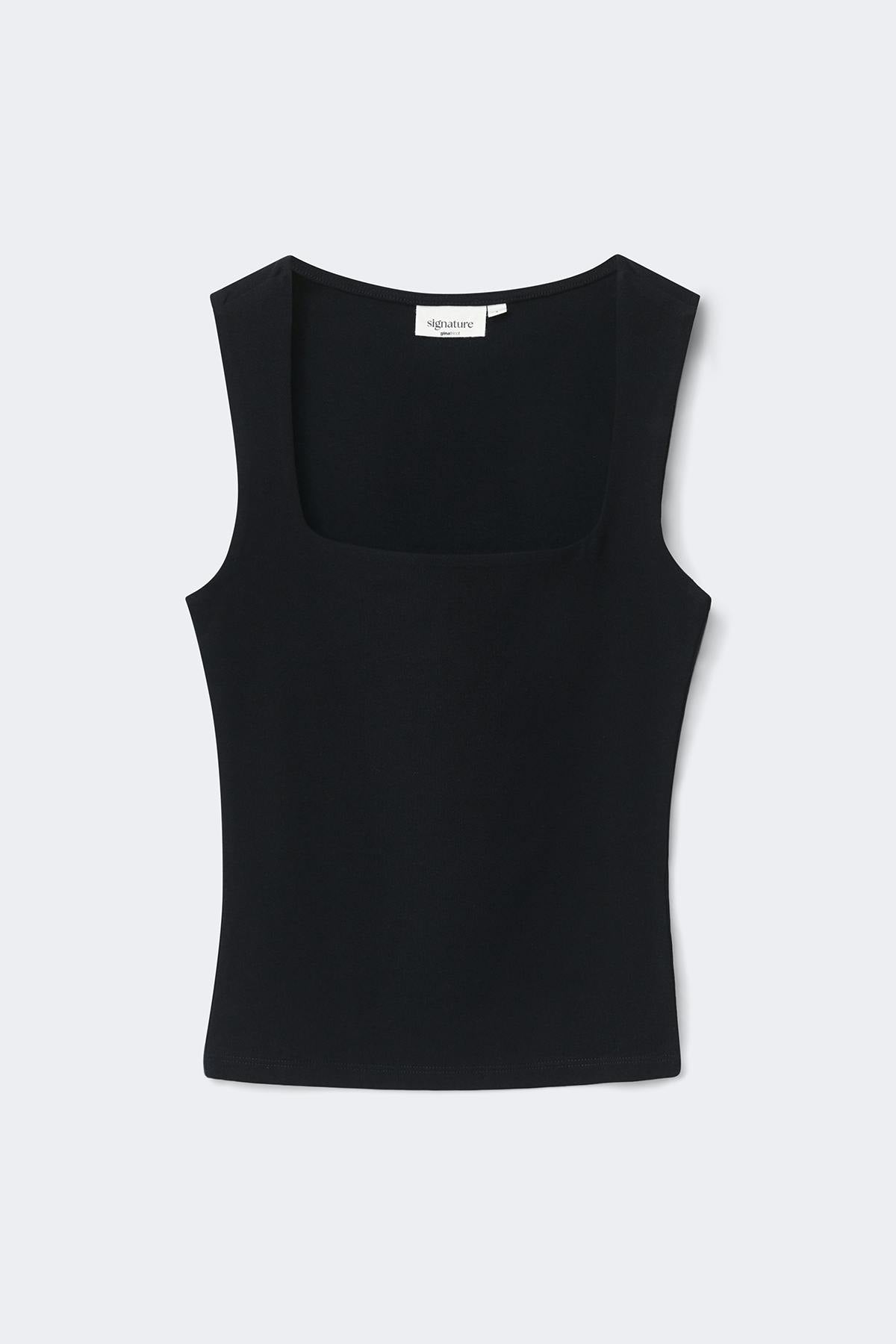 Square neck tank top