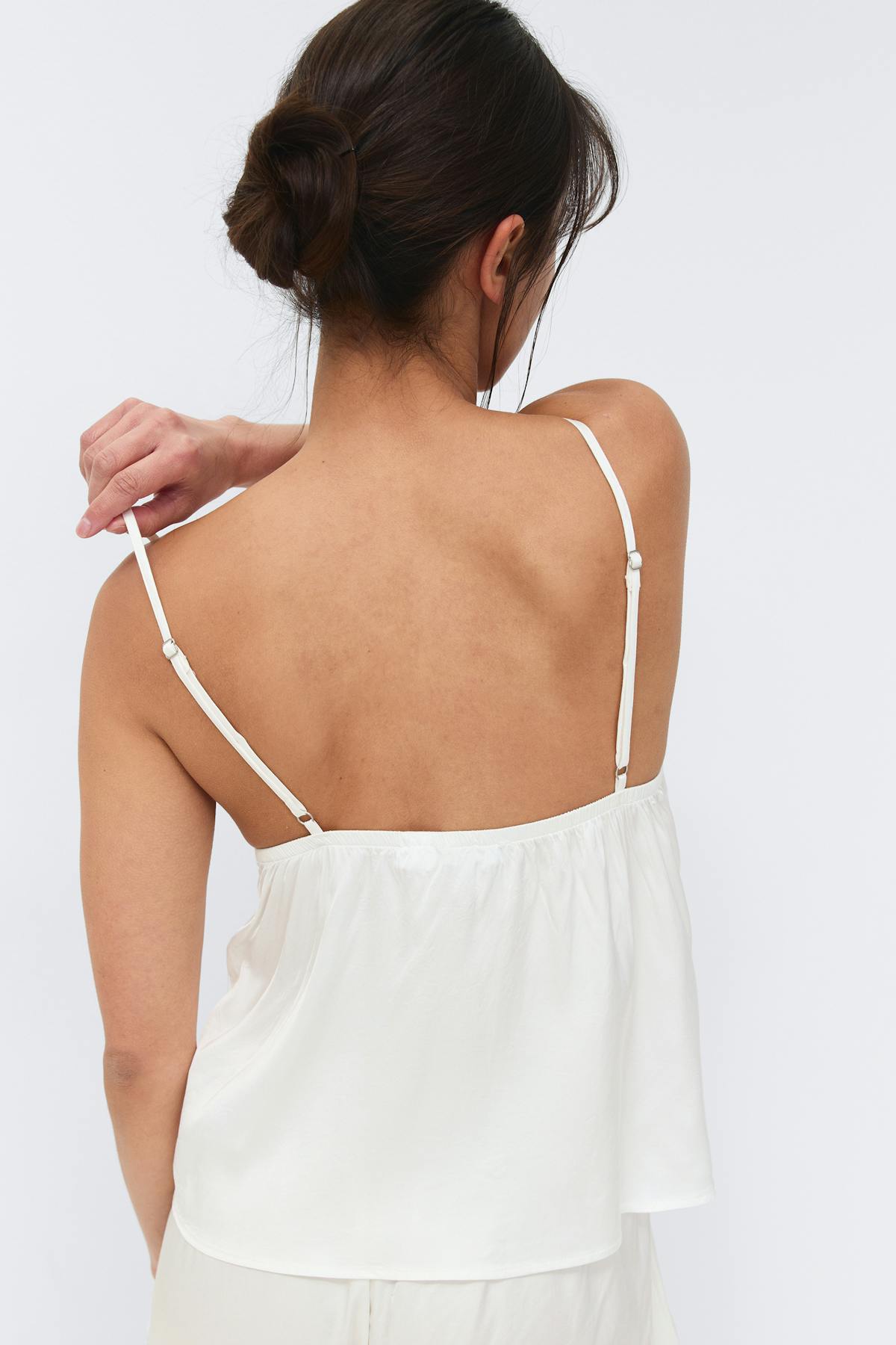 Satin loungewear singlet
