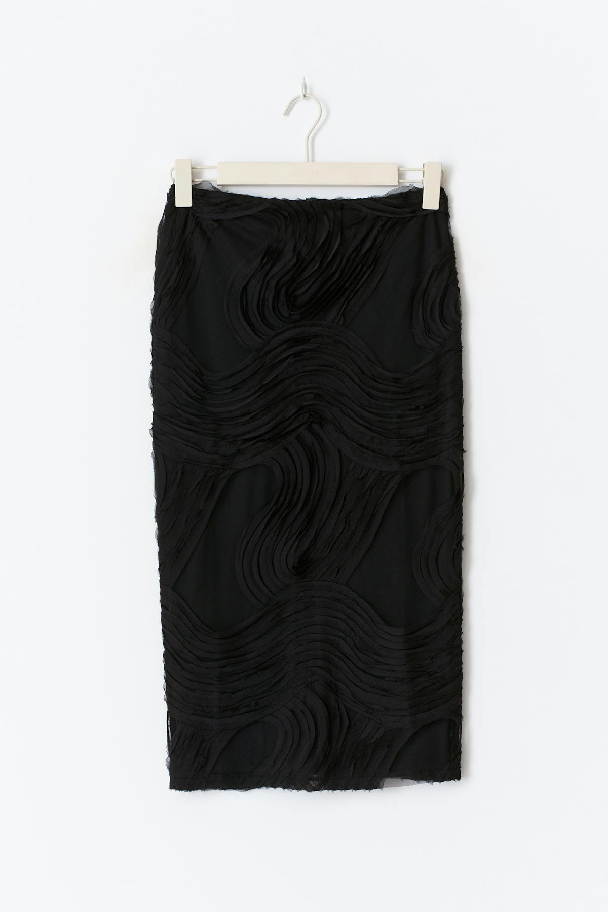 Structured midi skirt