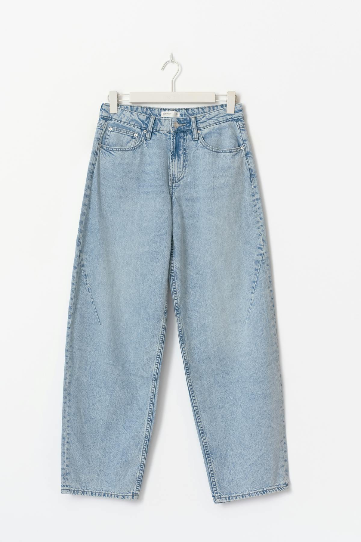 Baggy-crush jeans
