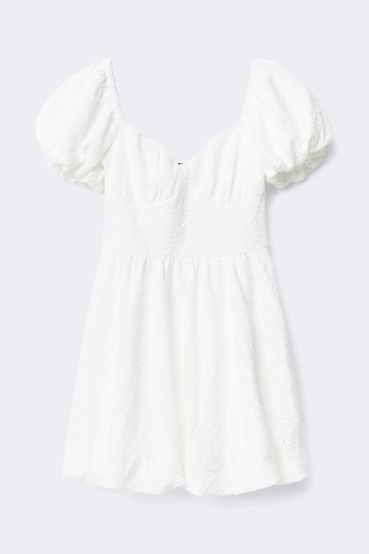 Puff sleeve mini dress