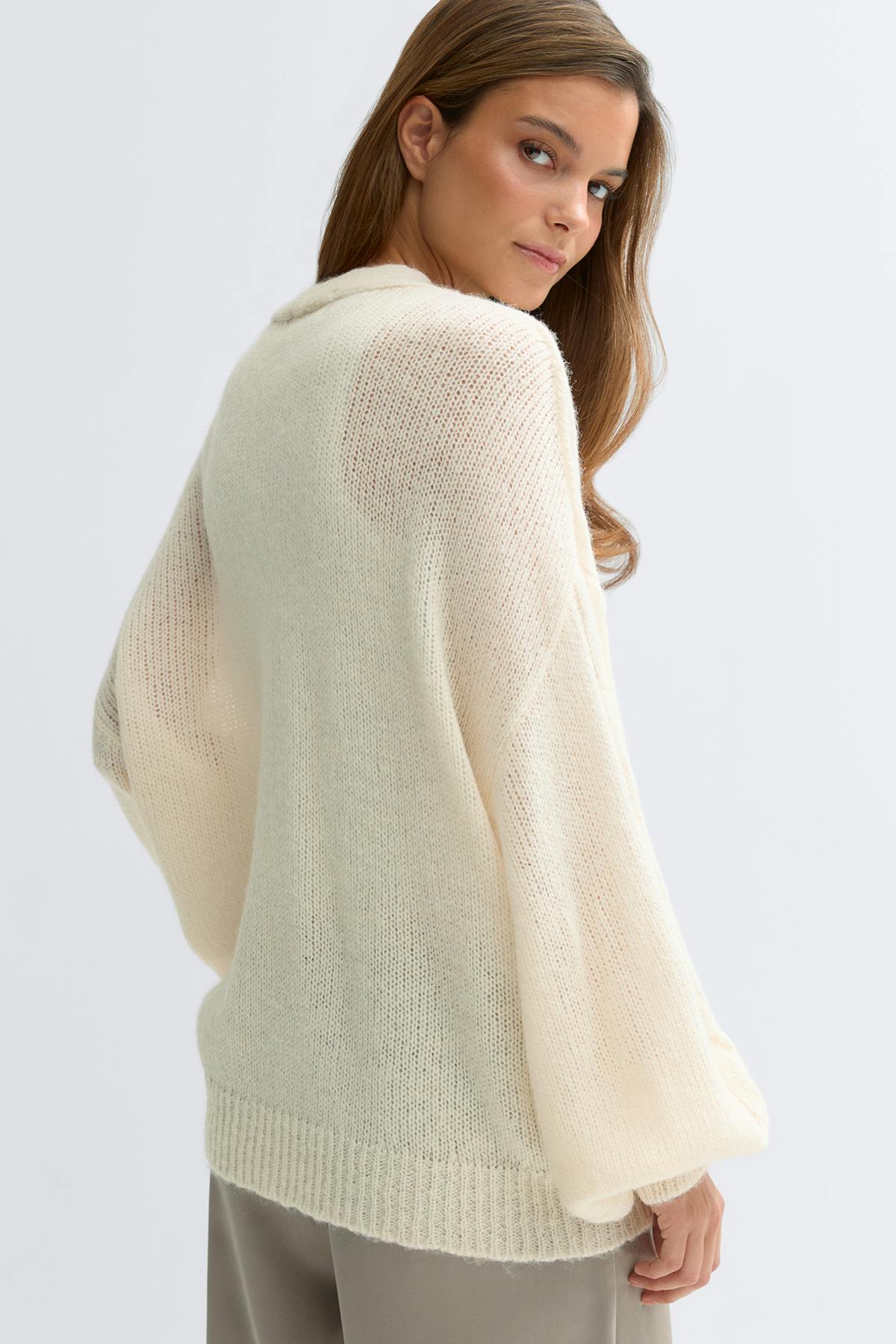 Chunky knitted cardigan
