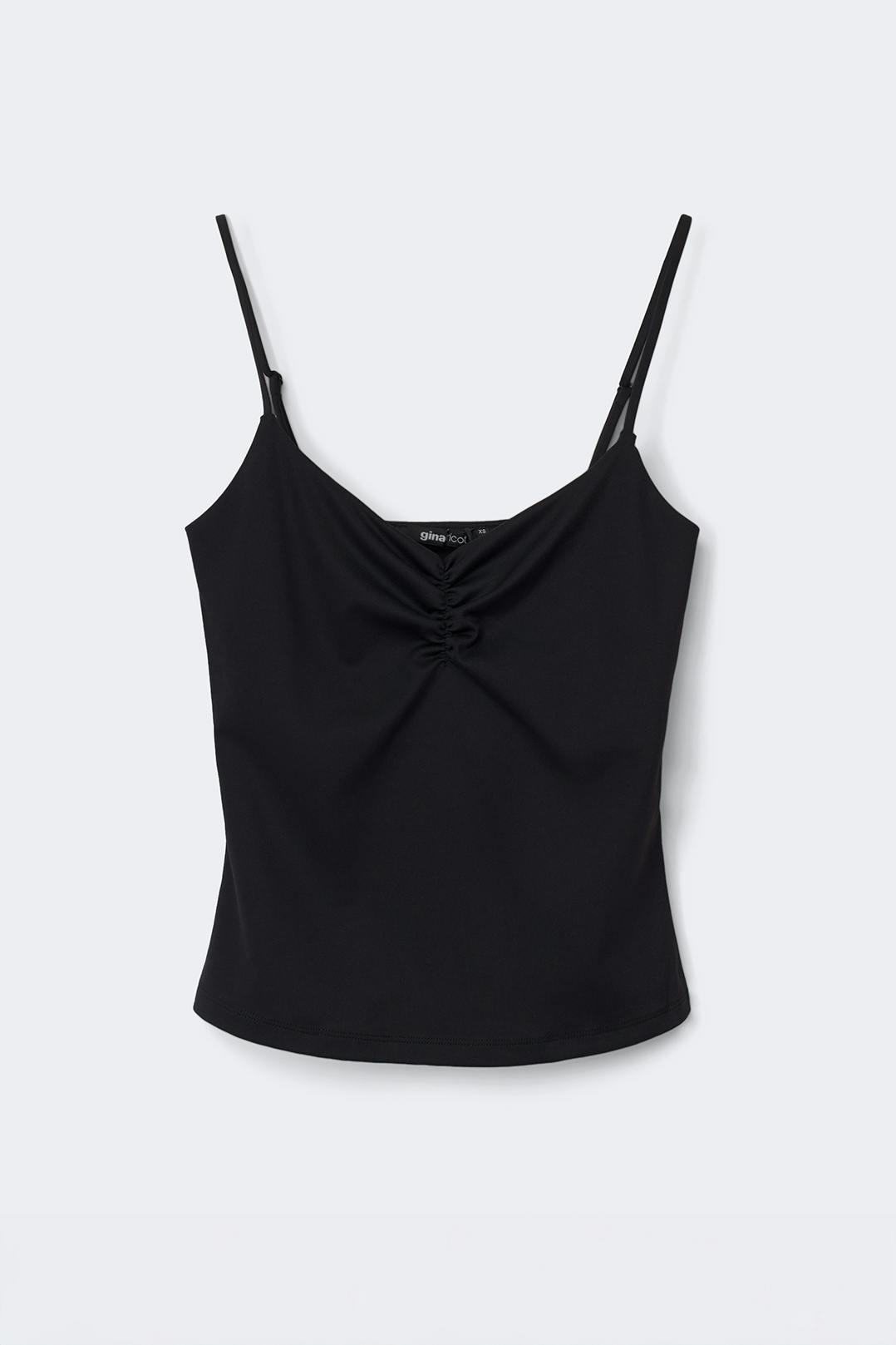 Soft yoga ruched singlet