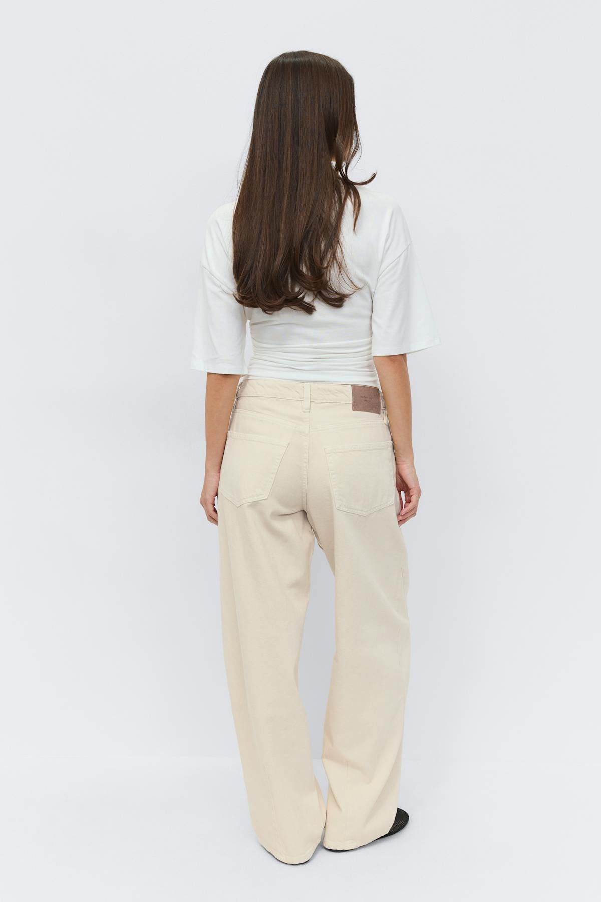 Baggy-crush jeans