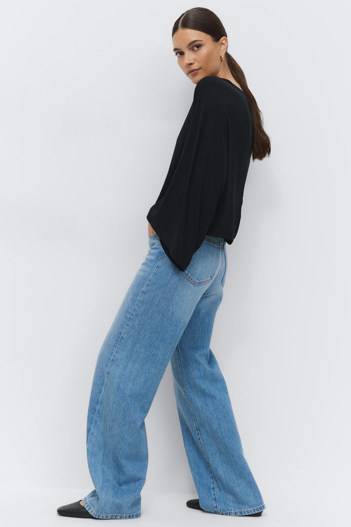 Ultra low tall bootcut jeans