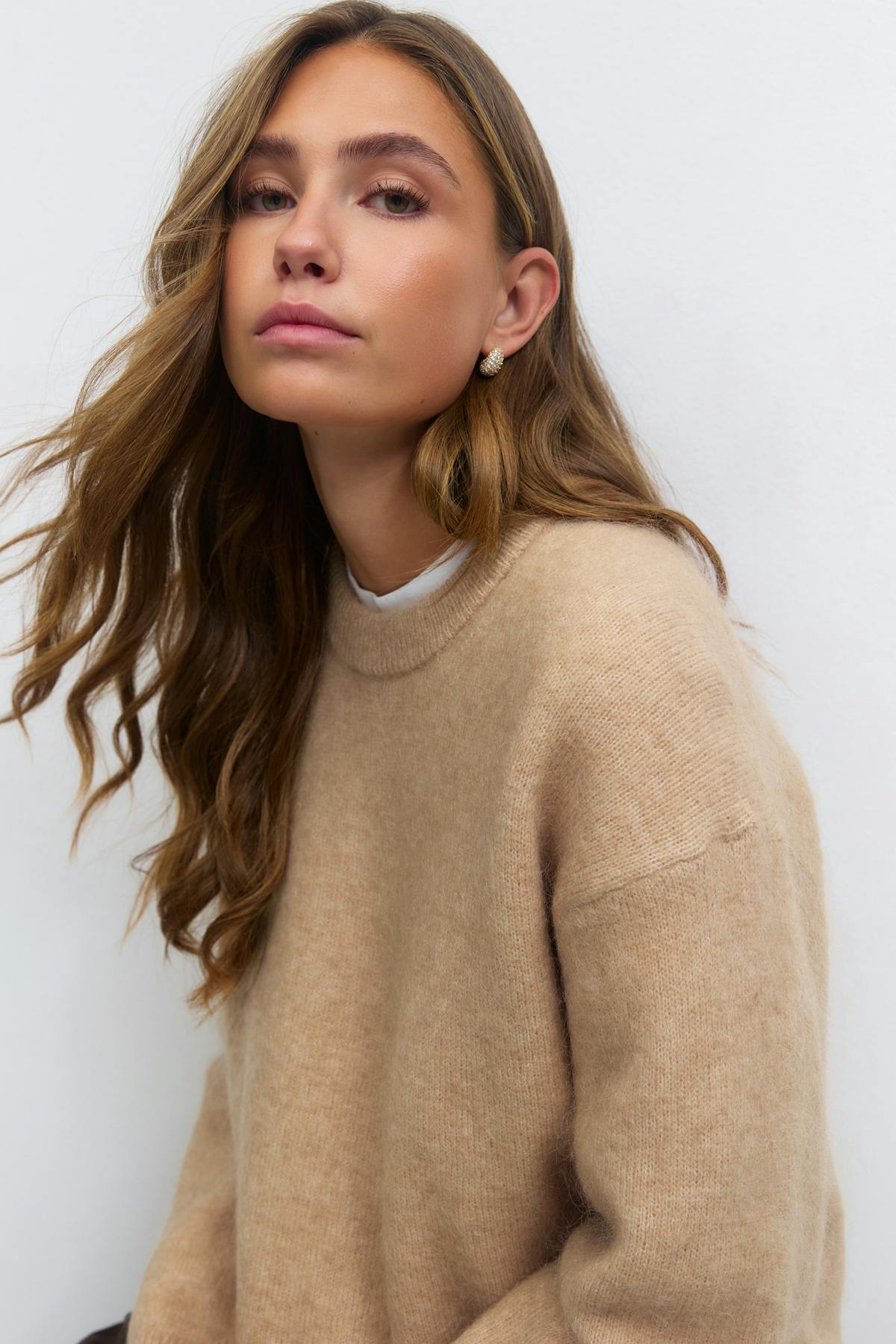 Mohair knitted sweater