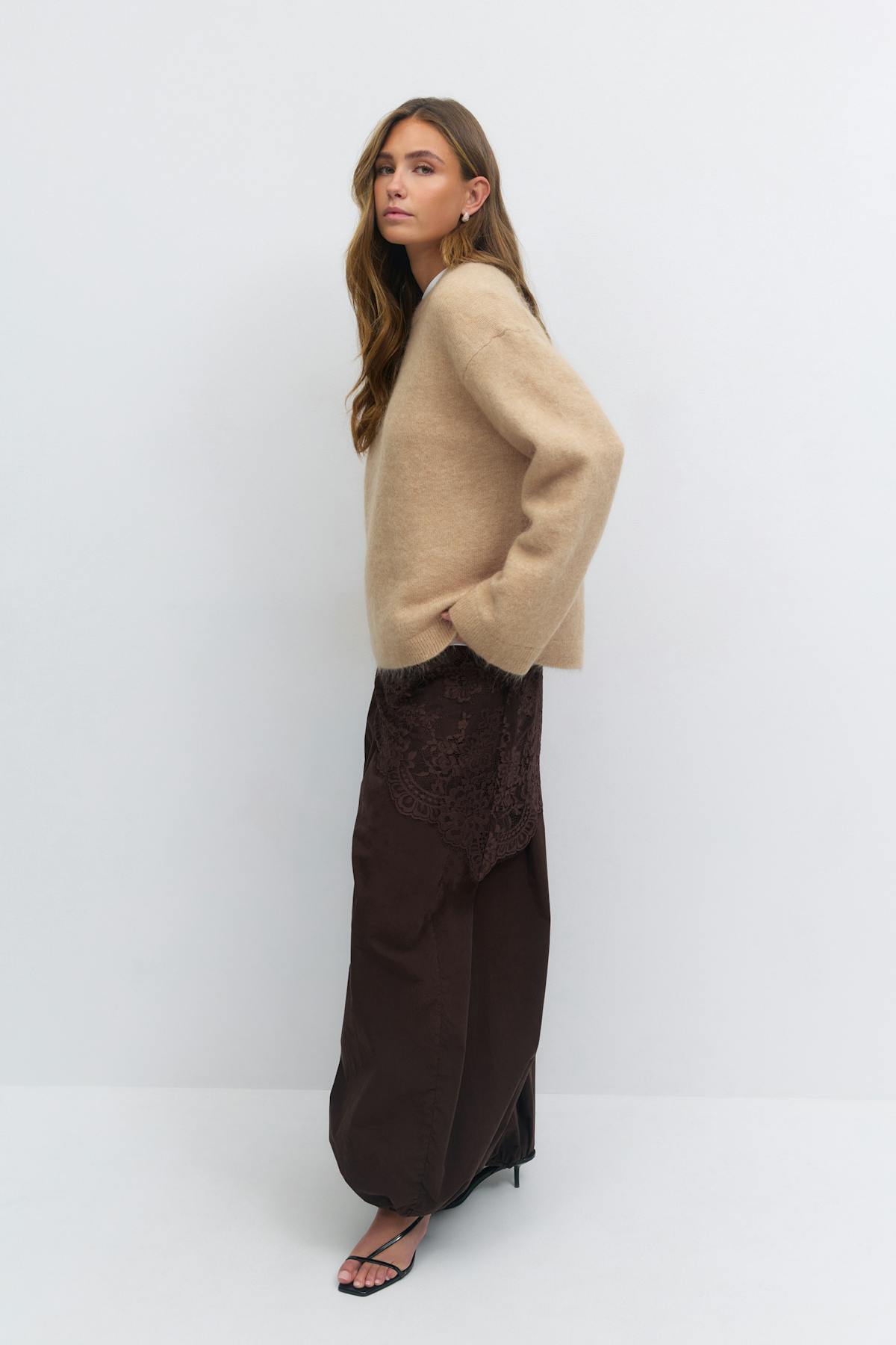 Mohair knitted sweater