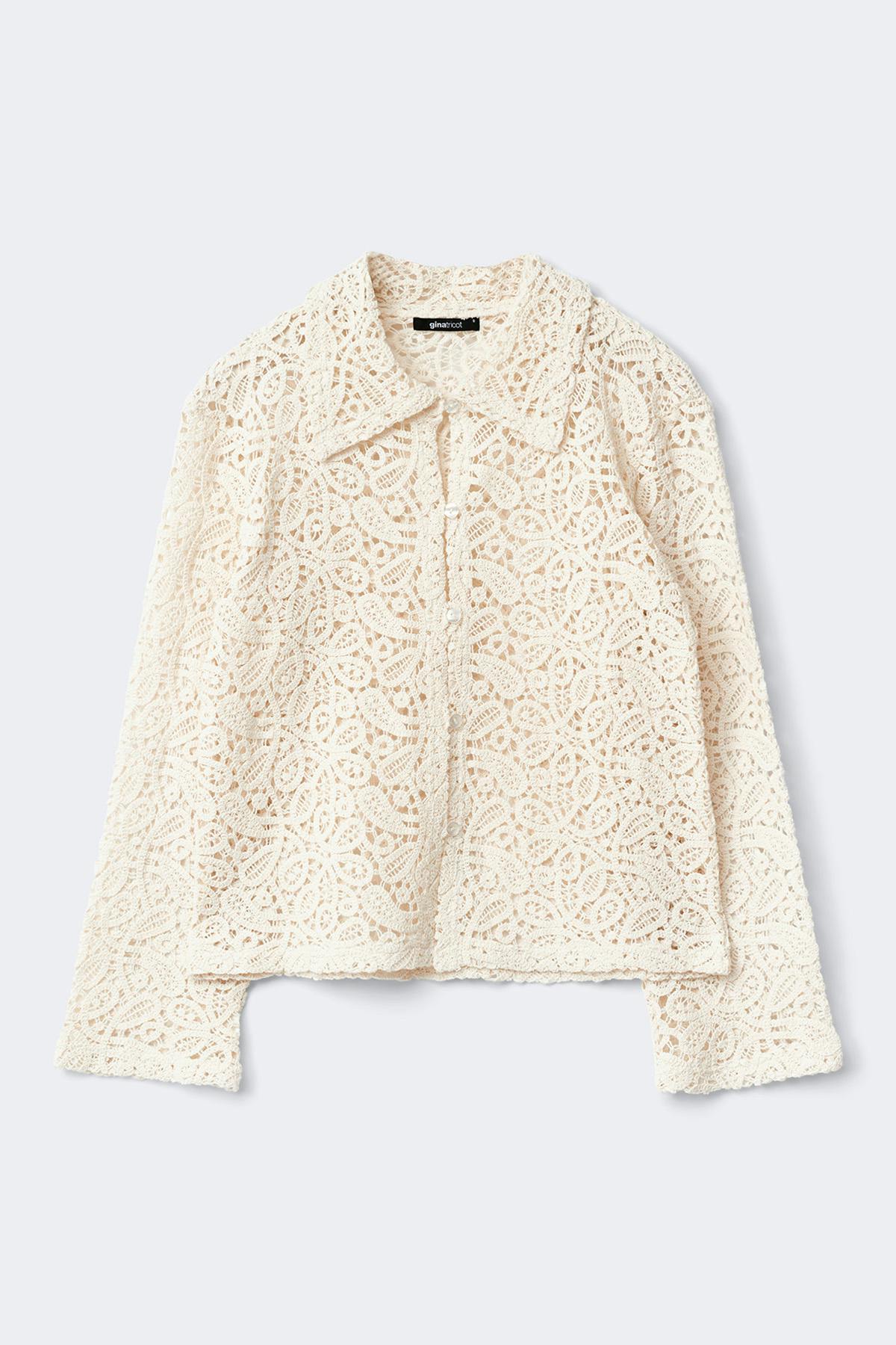 Knitted crochet shirt