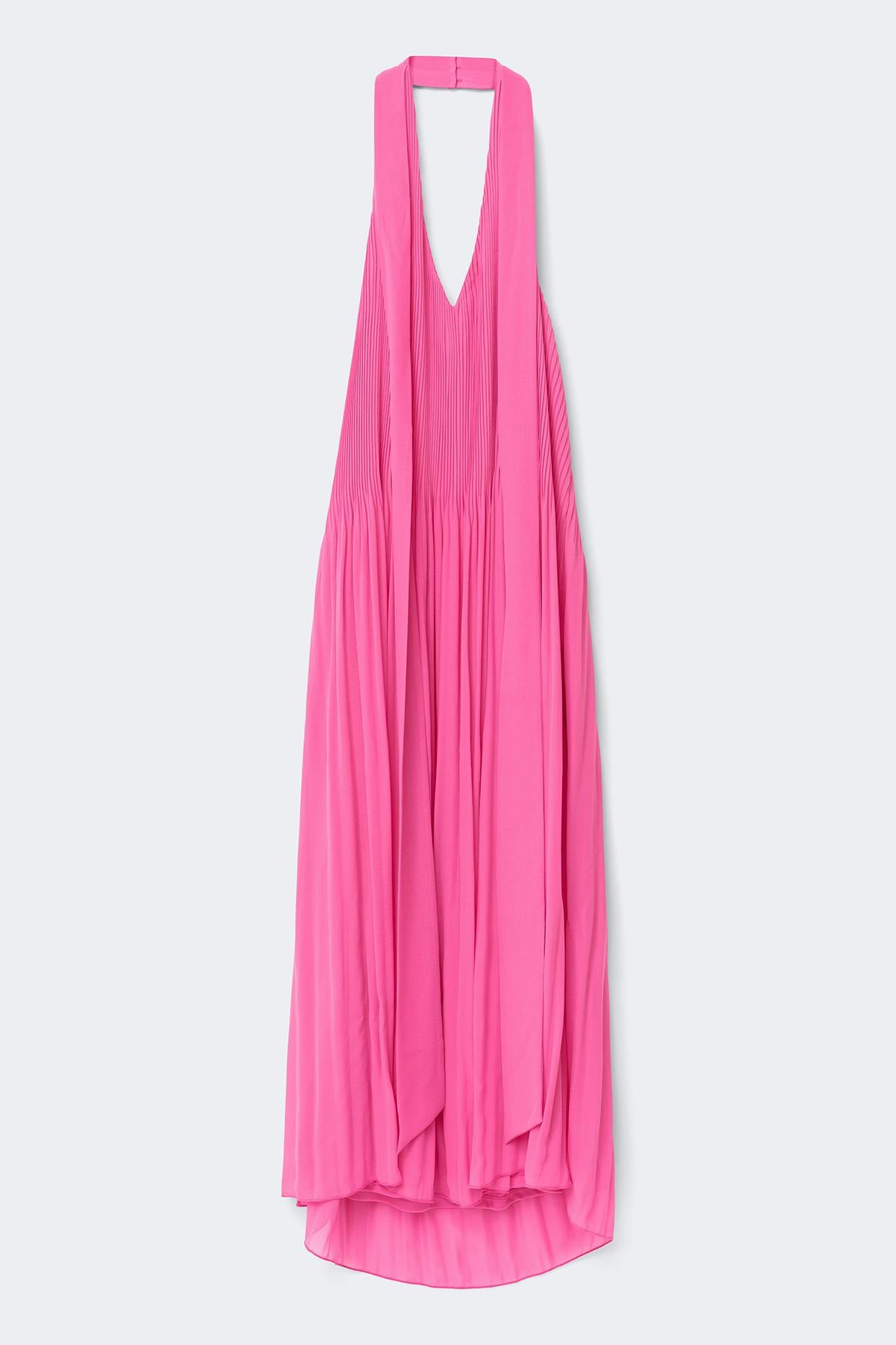 Pleated maxi dress