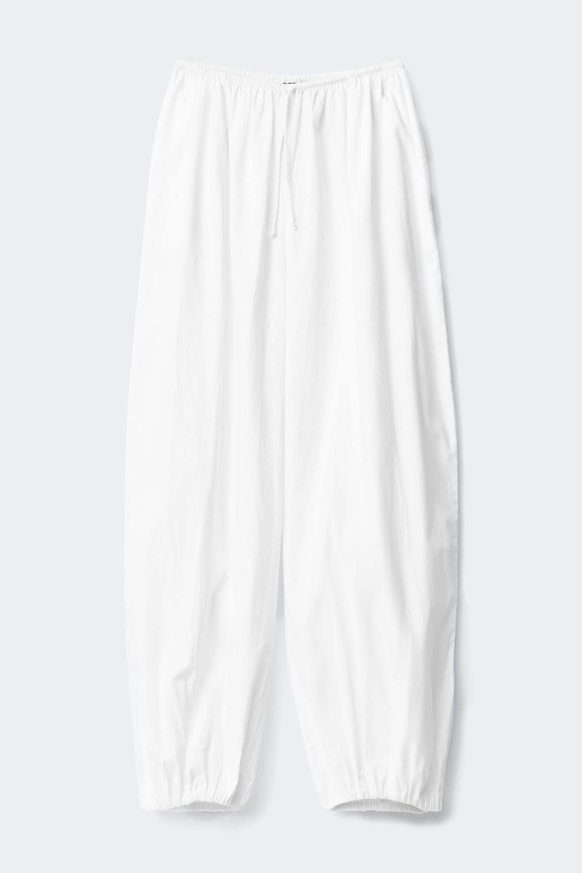 Cotton balloon trousers