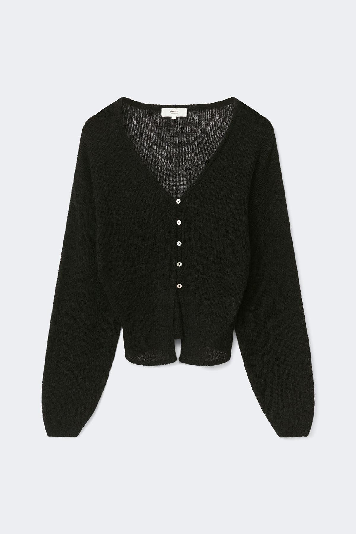 Knitted sheer cardigan