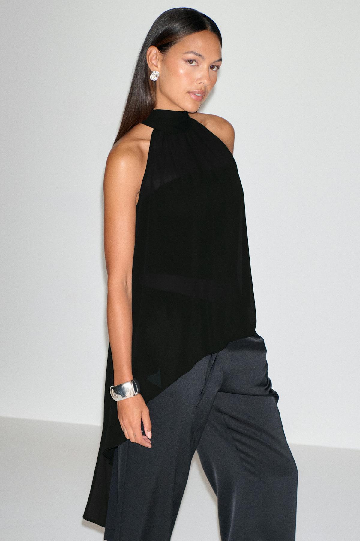 Halterneck tunic top
