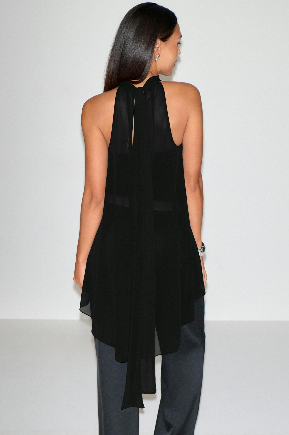 Halterneck tunic top