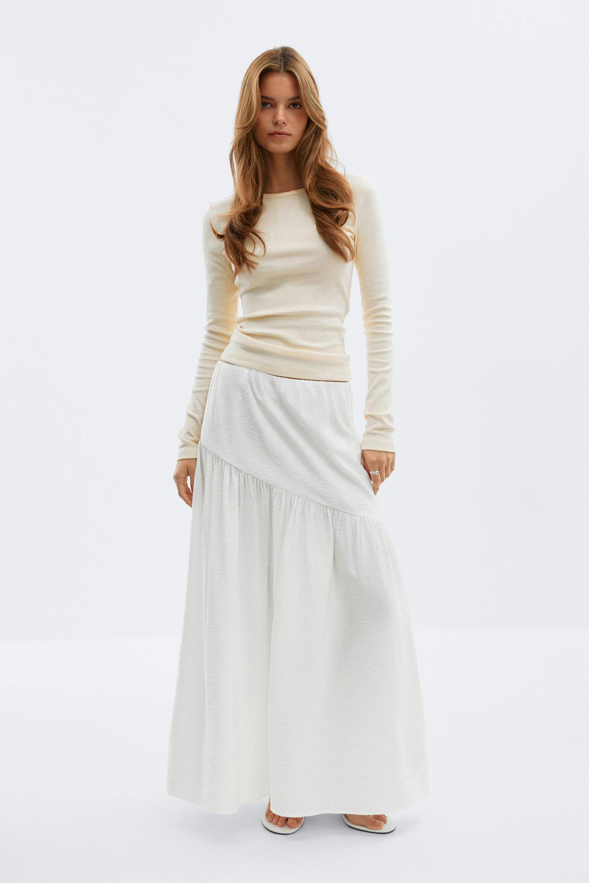 Tall dropped waist skirt