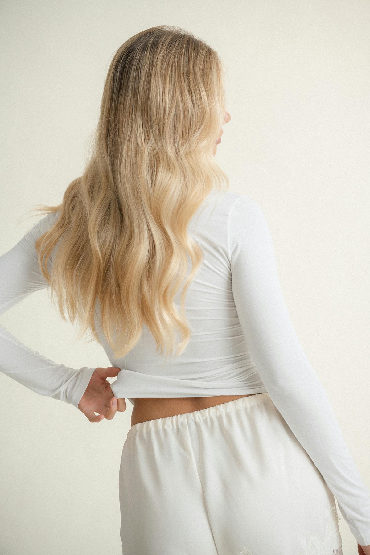 Slim fit long sleeve top