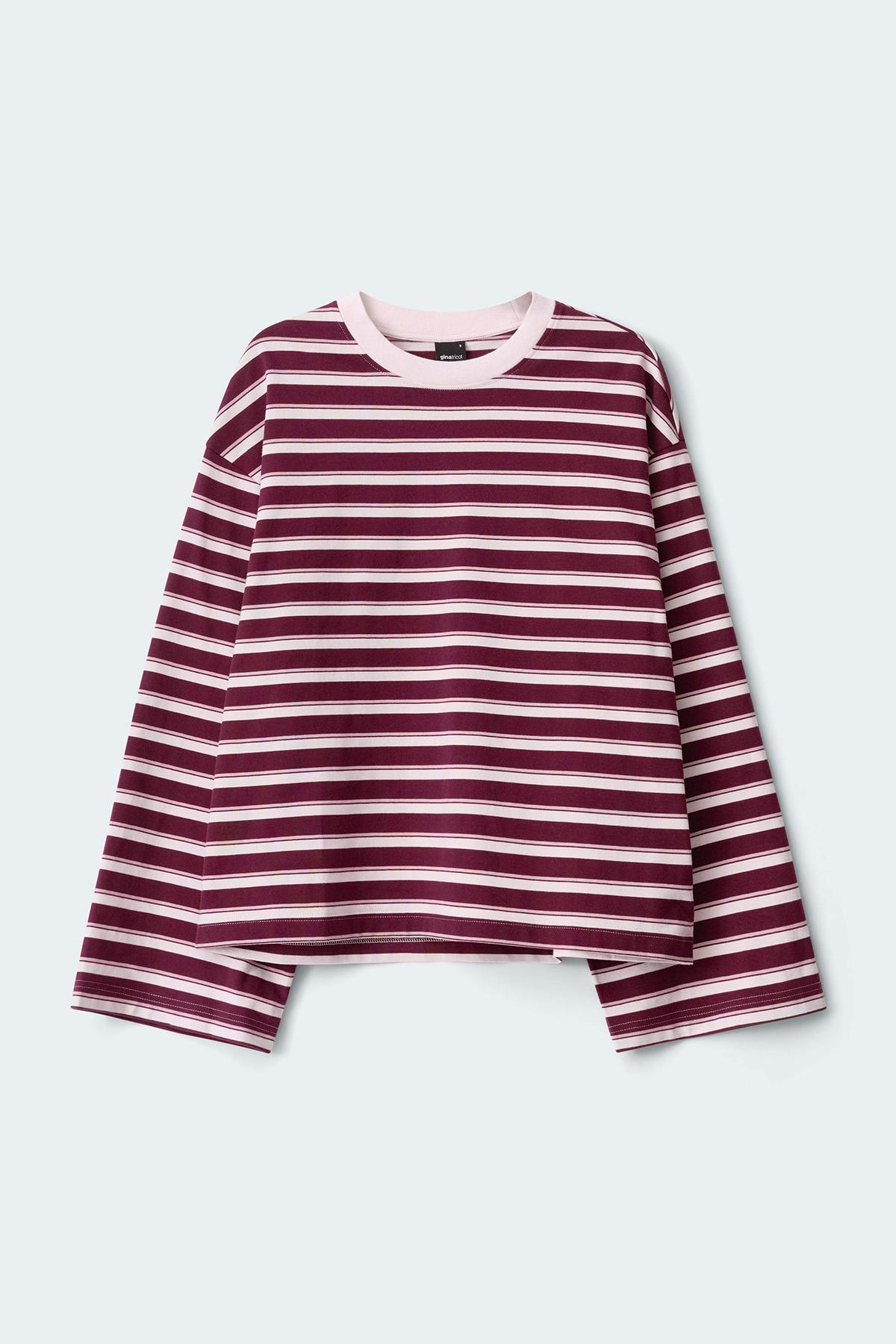 Stripe long sleeve tee