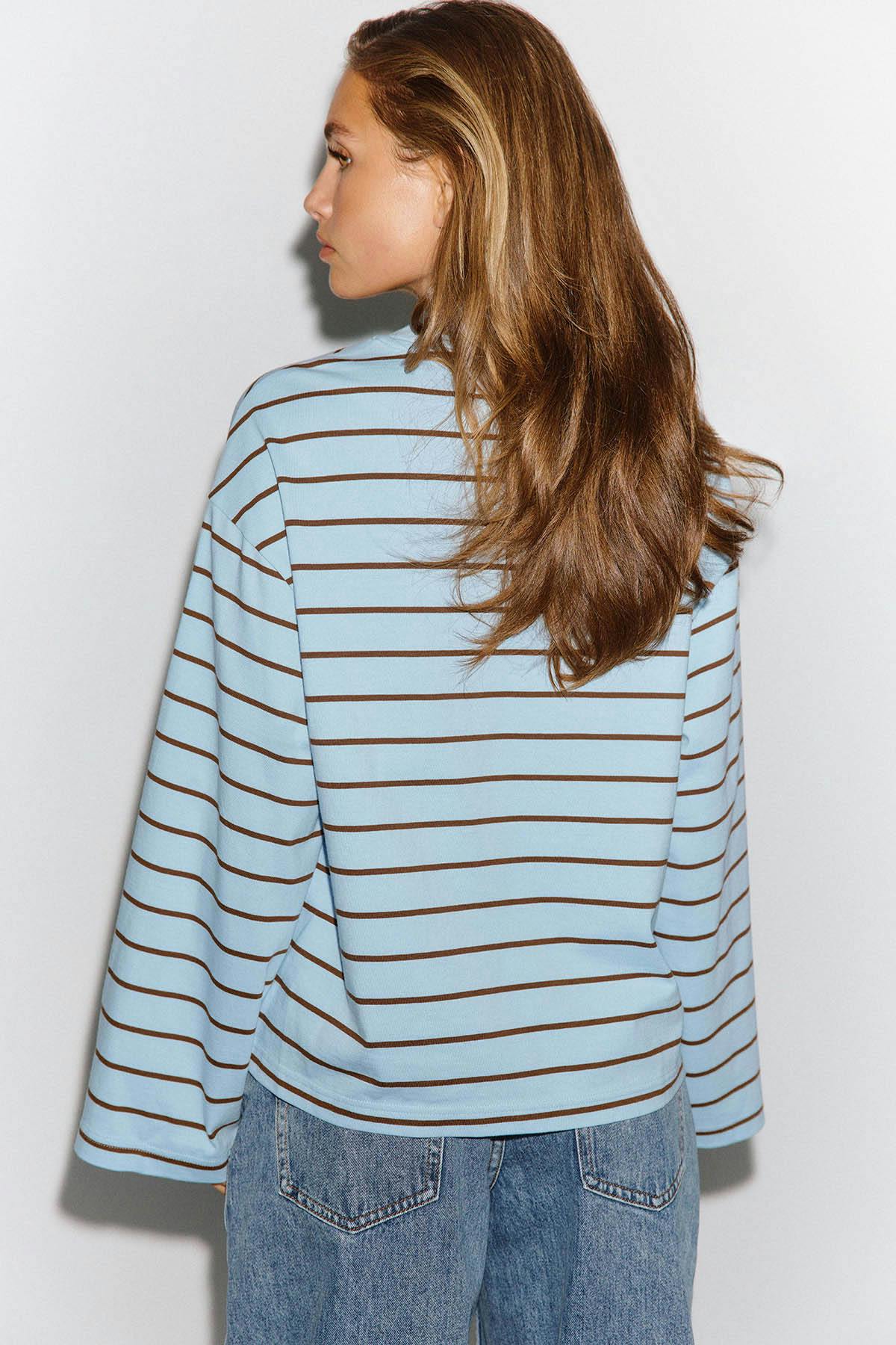 Stripe long sleeve tee