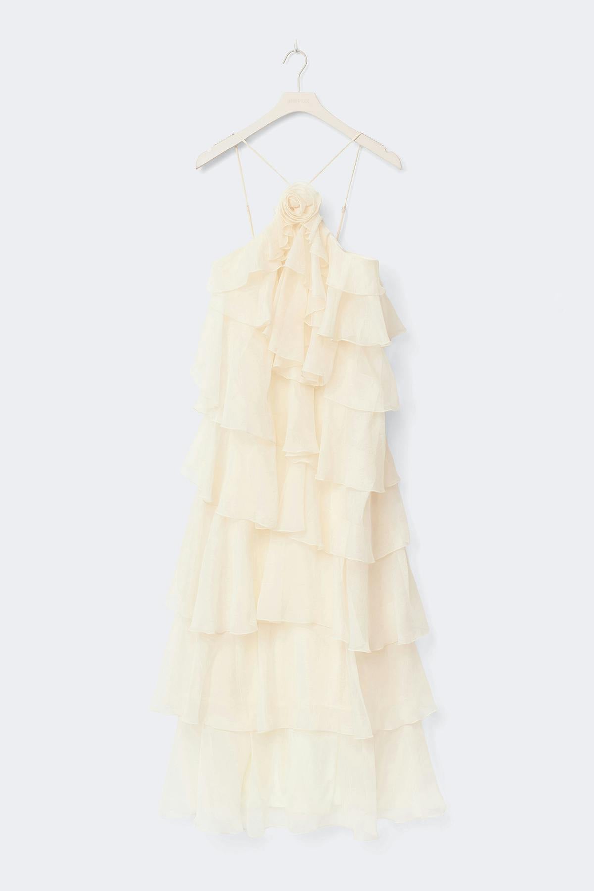 Frill maxi dress