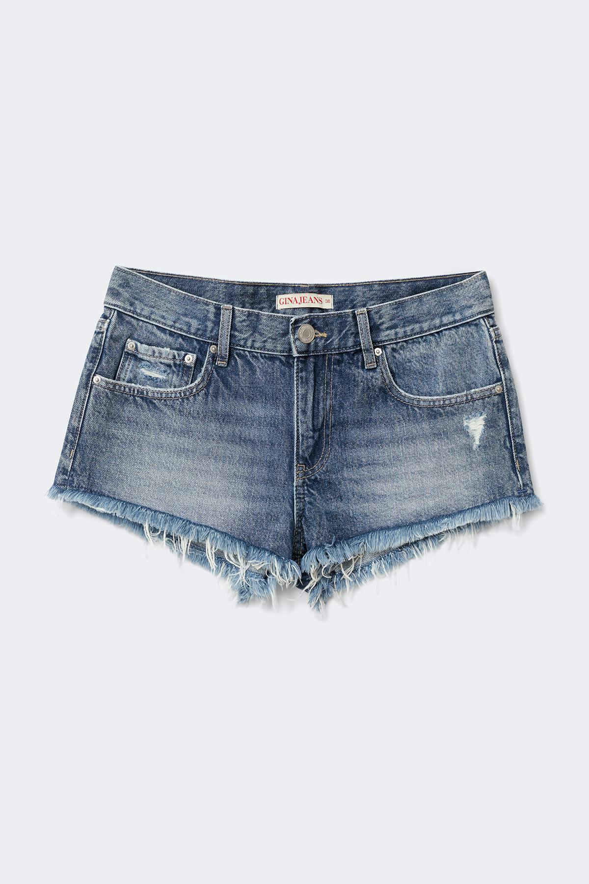 Glow low denim shorts
