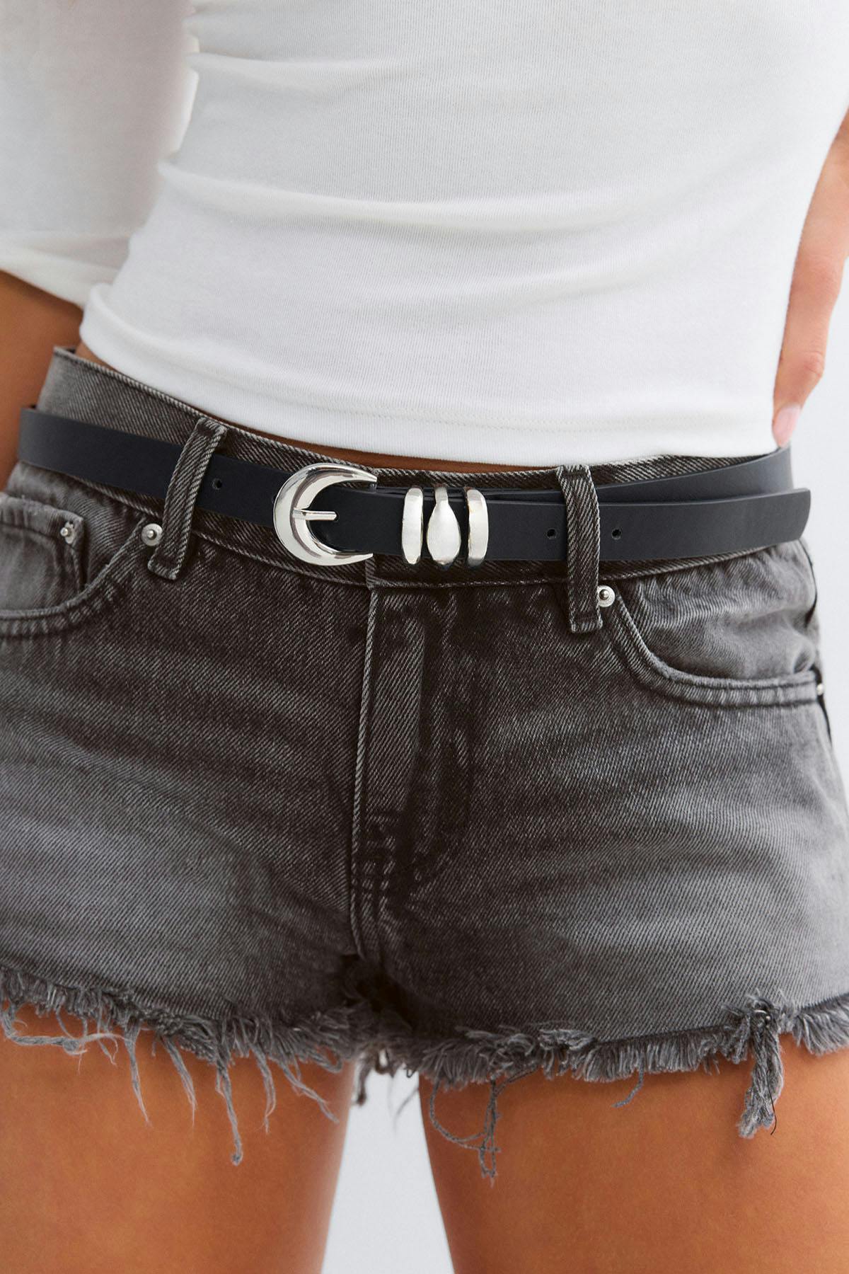 Glow low denim shorts