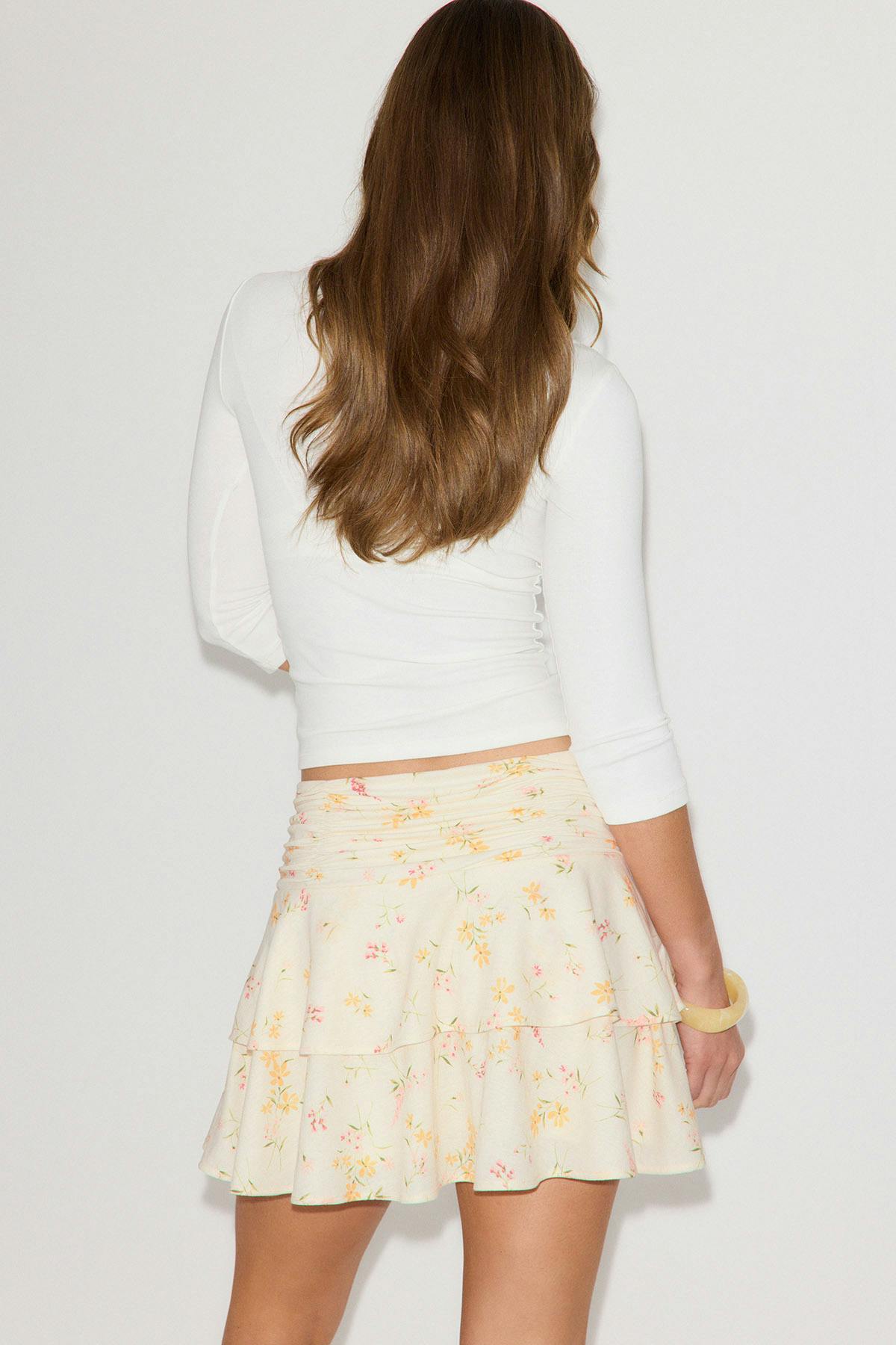 Mini frill skirt