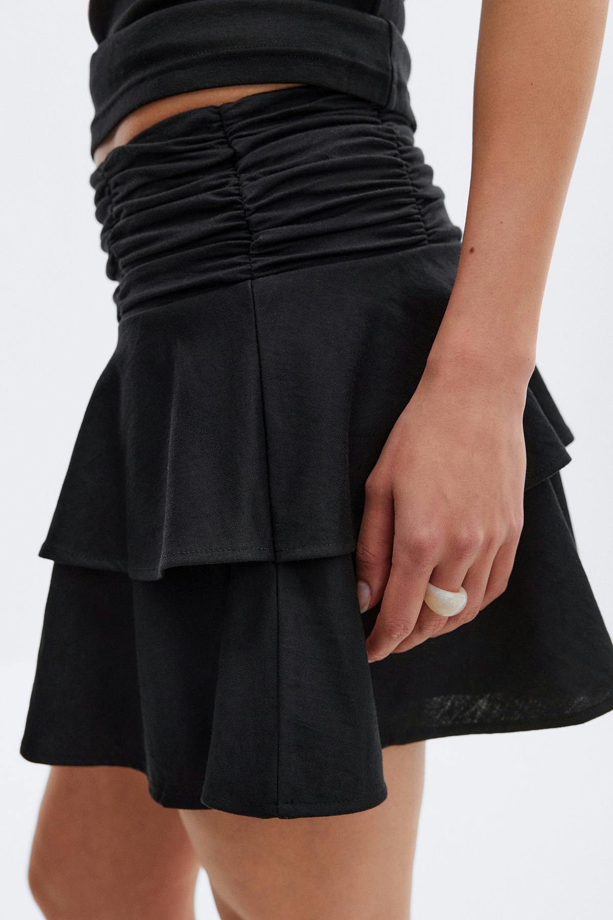 Mini frill skirt