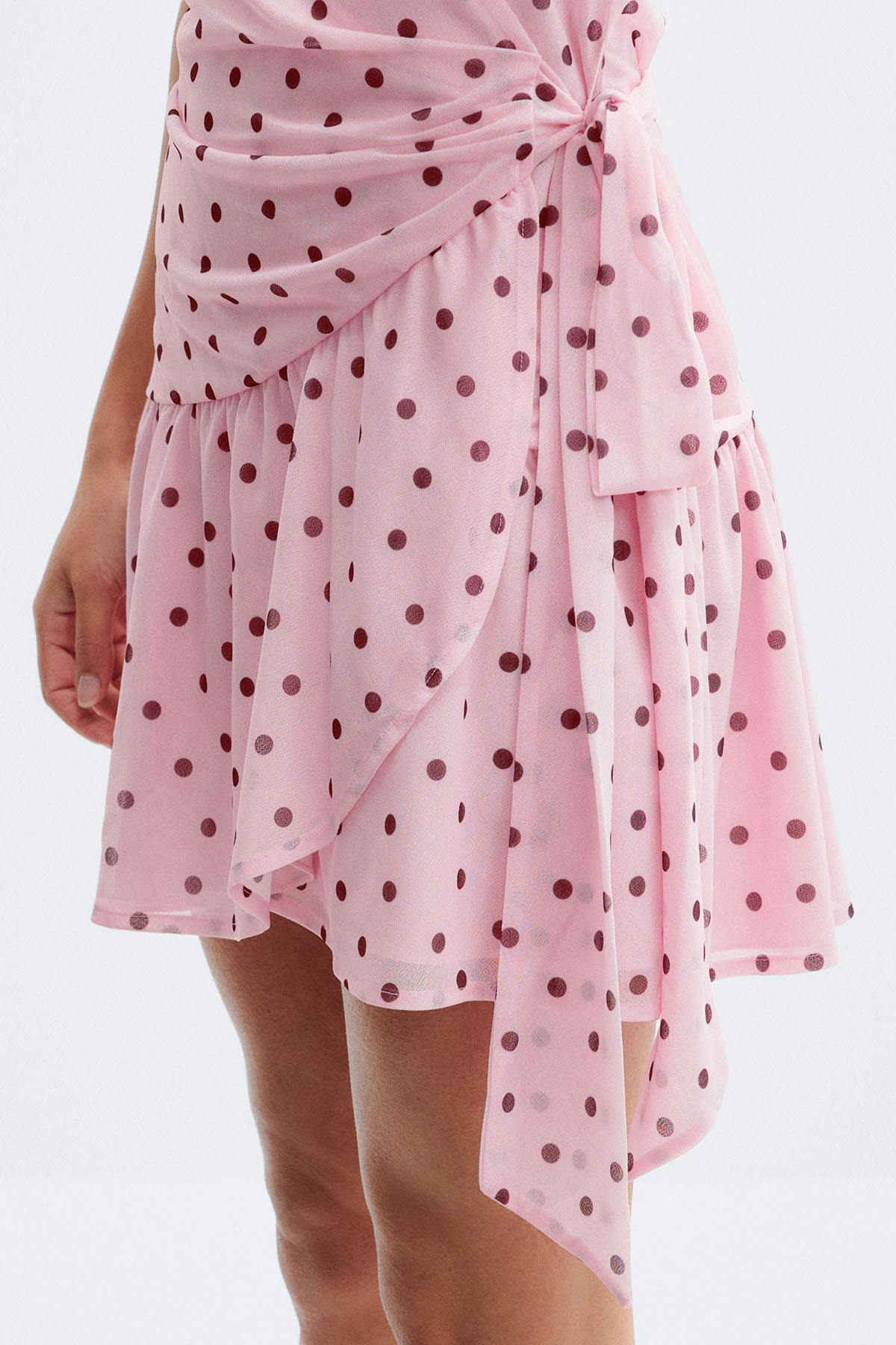 Sheer wrap dress