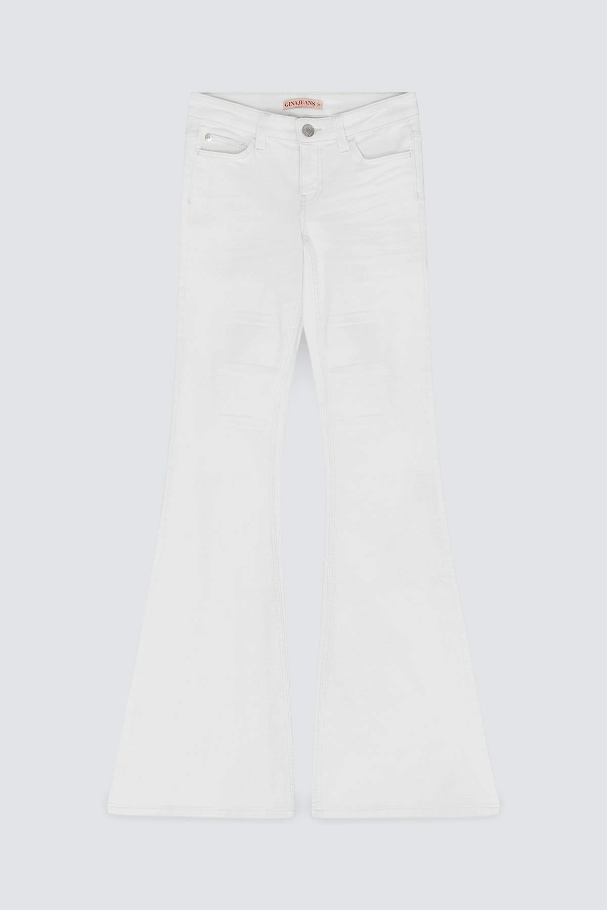 Glow rise flare petite jeans