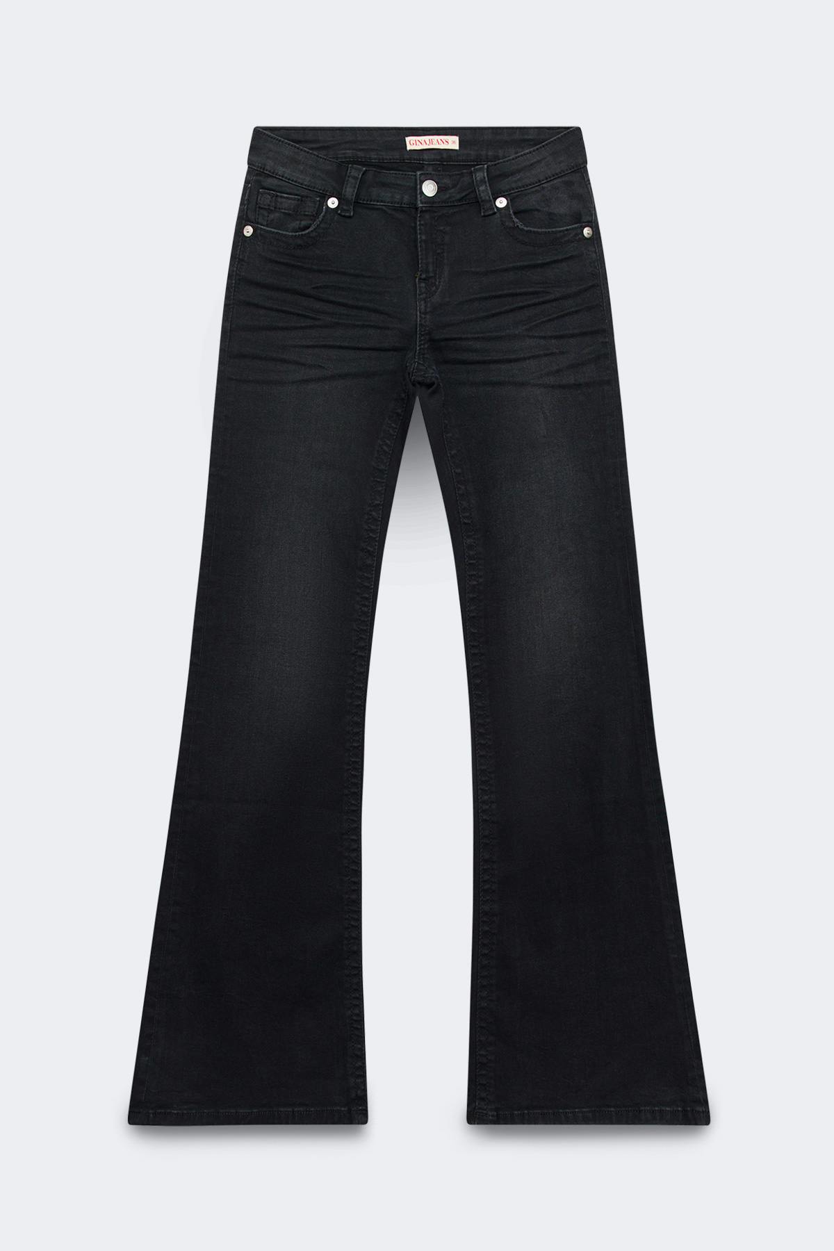 Glow rise flare petite jeans