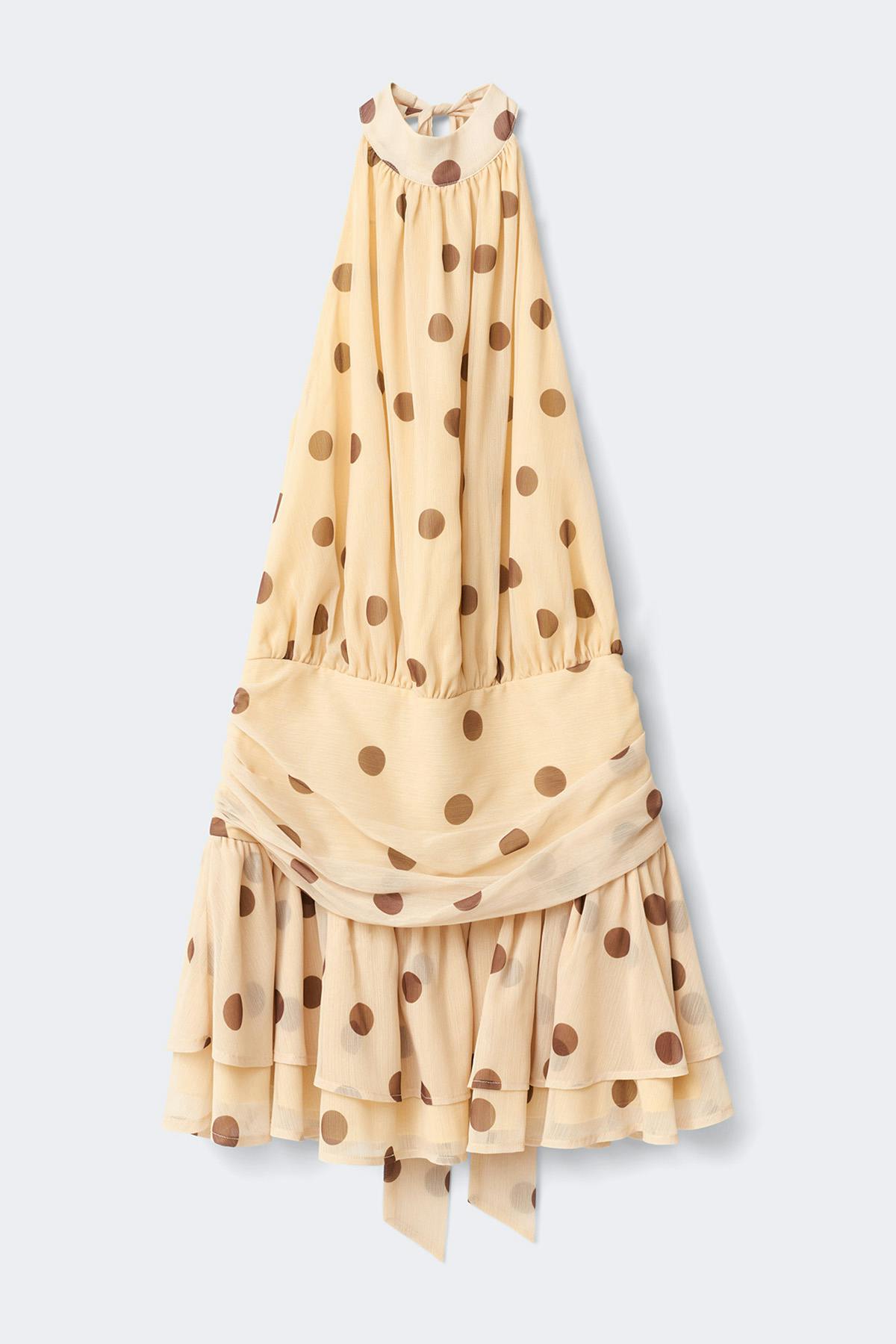 Halterneck mini dress