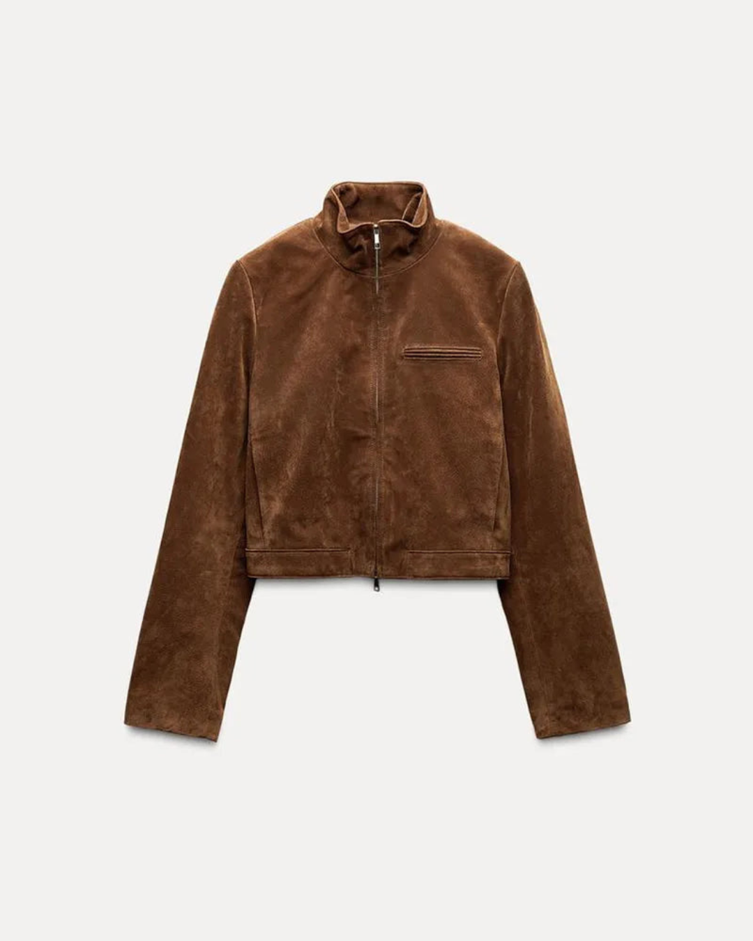 Maven Suede Cropped Jacket