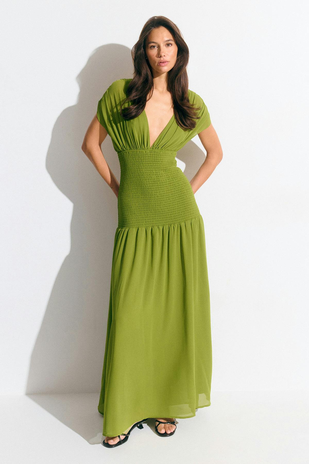 Smock maxi dress