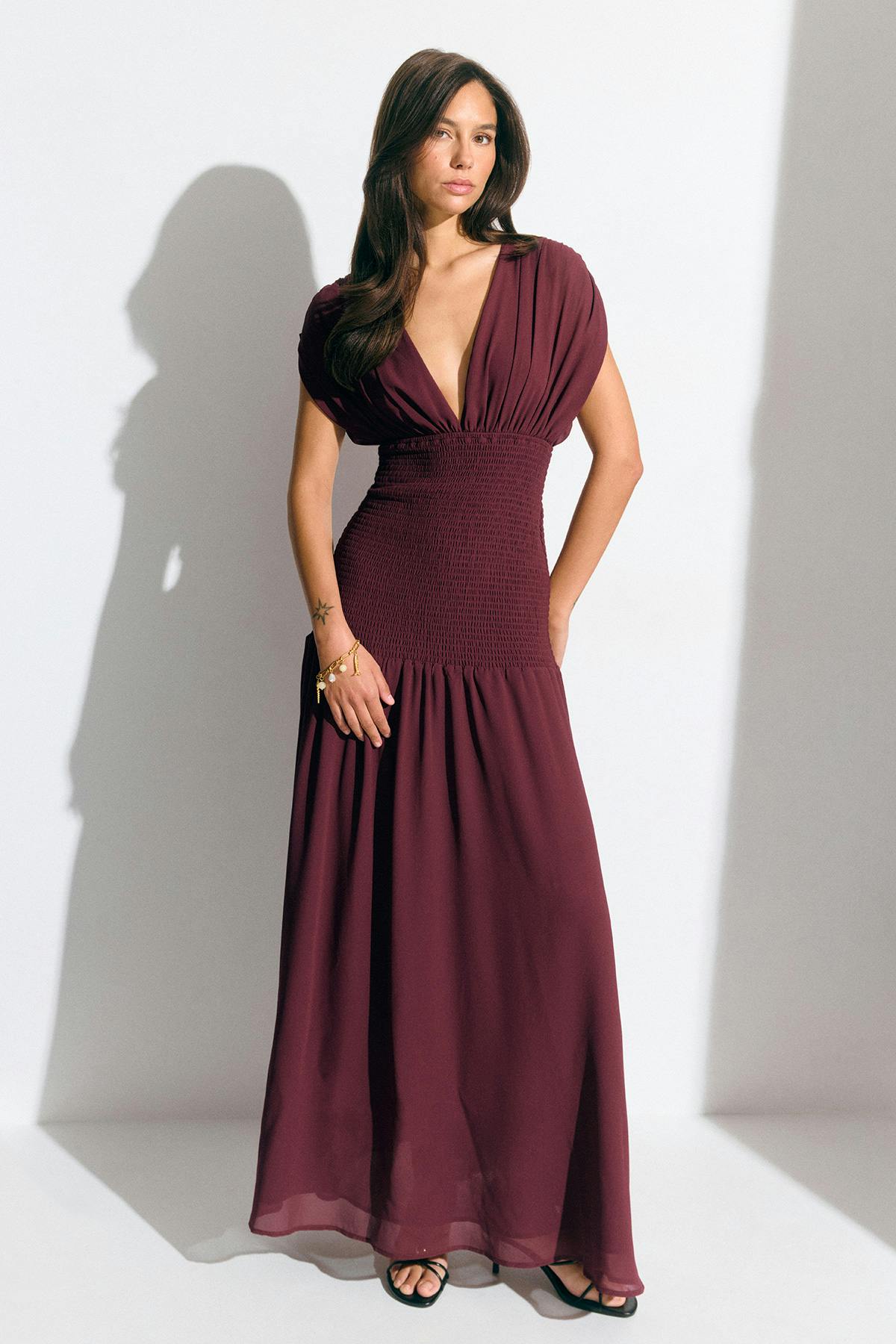 Smock maxi dress