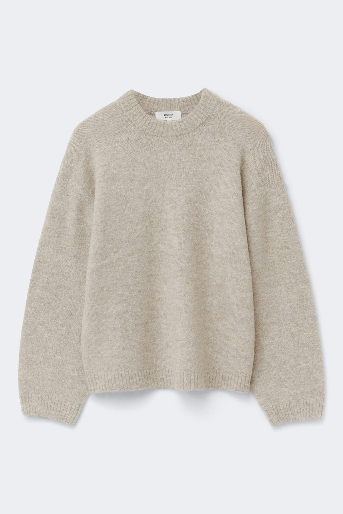 Crew neck knitted sweater