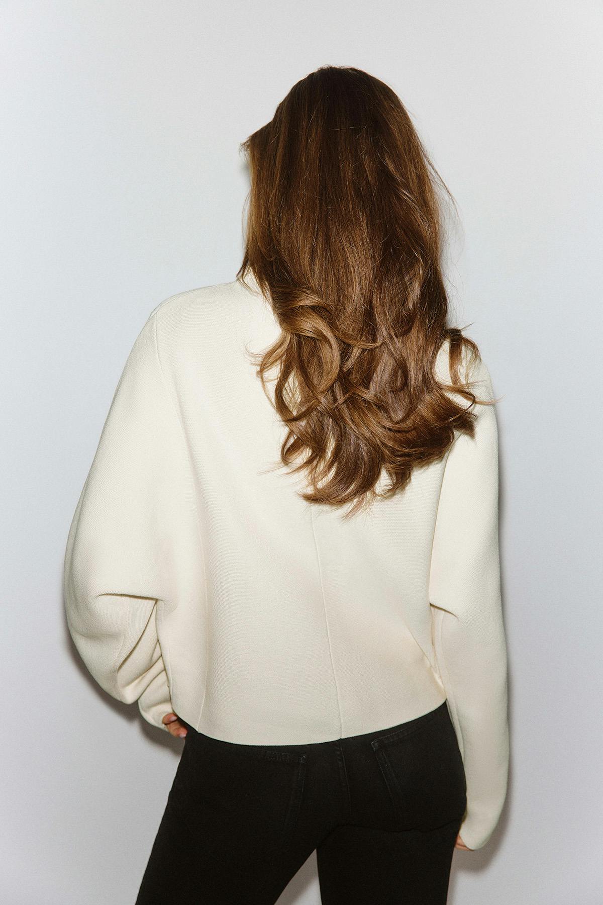 Knitted zip jacket