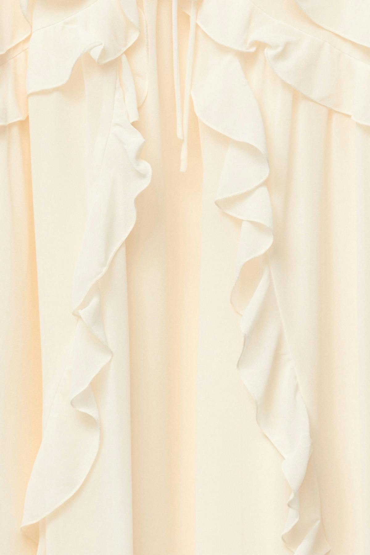 Chiffon maxi long sleeve dress