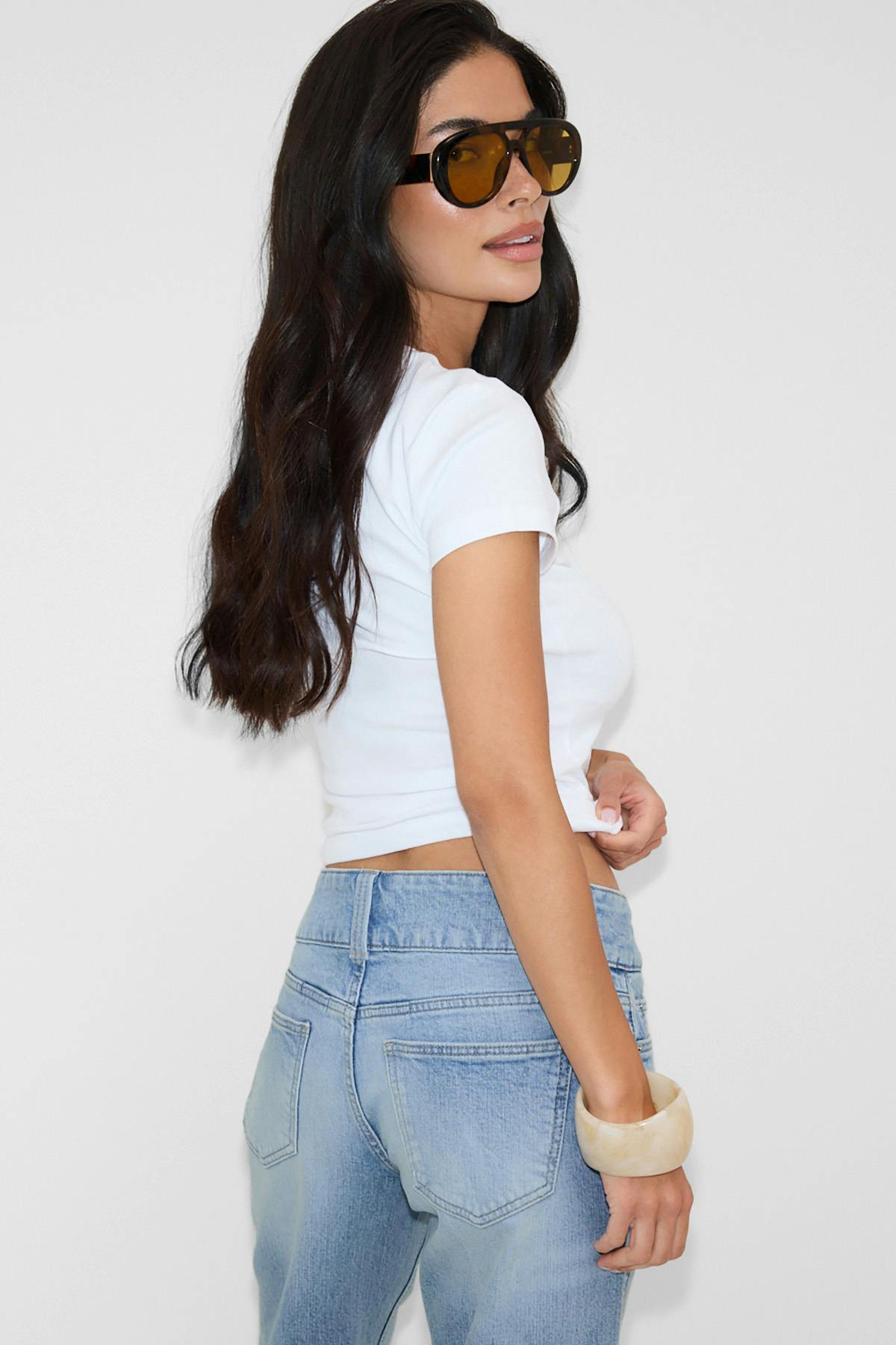 Loose flare jeans