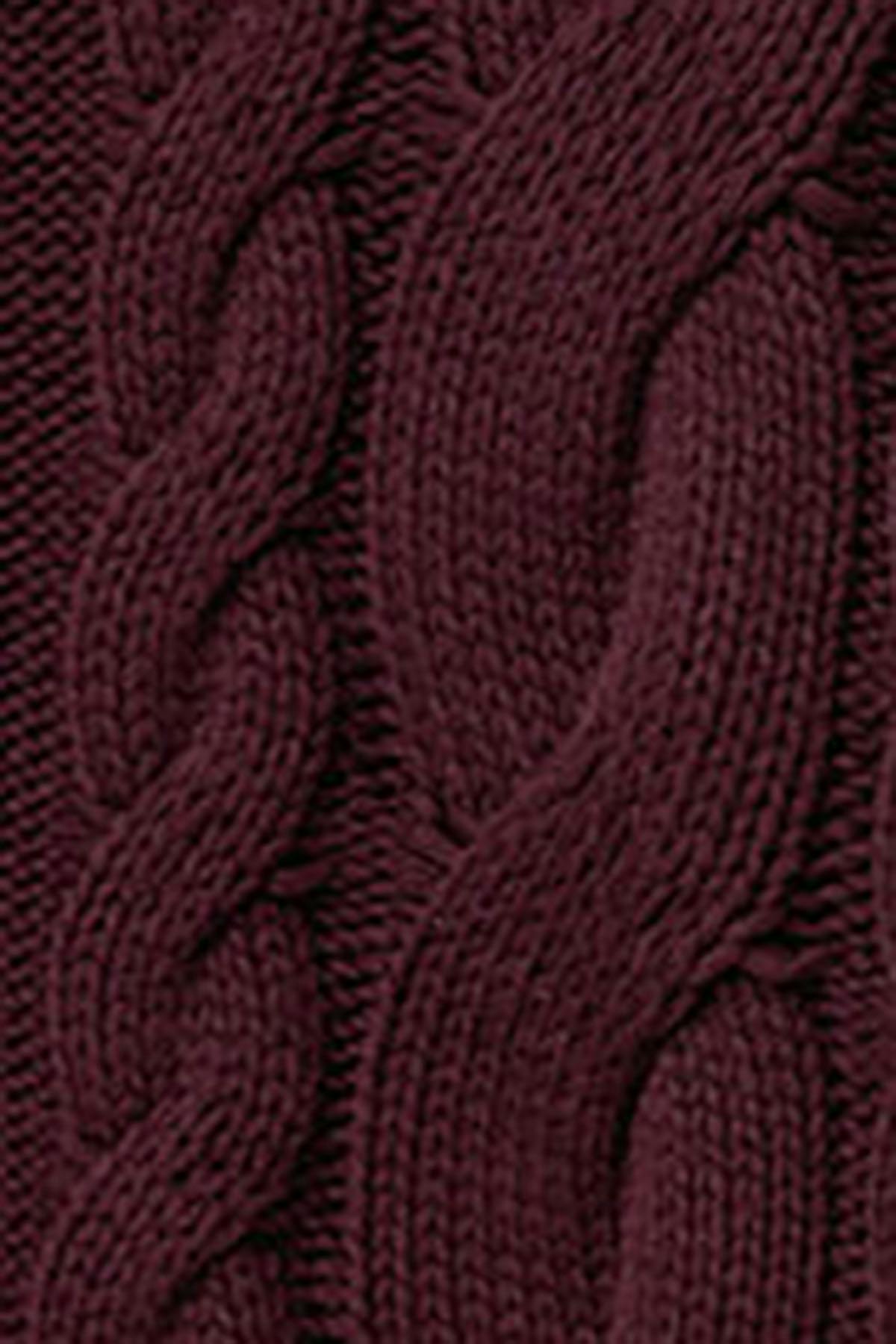 Chunky knitted cable cardigan