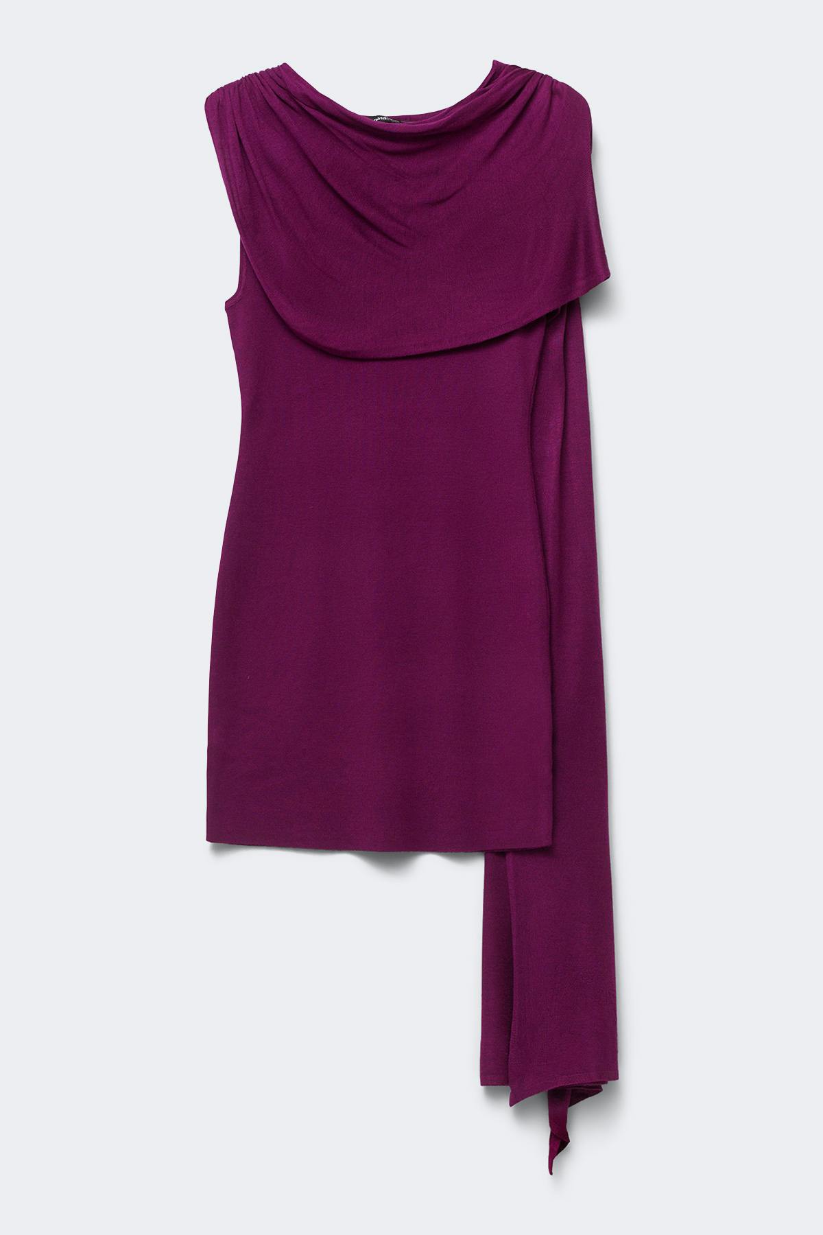 Knitted cape dress