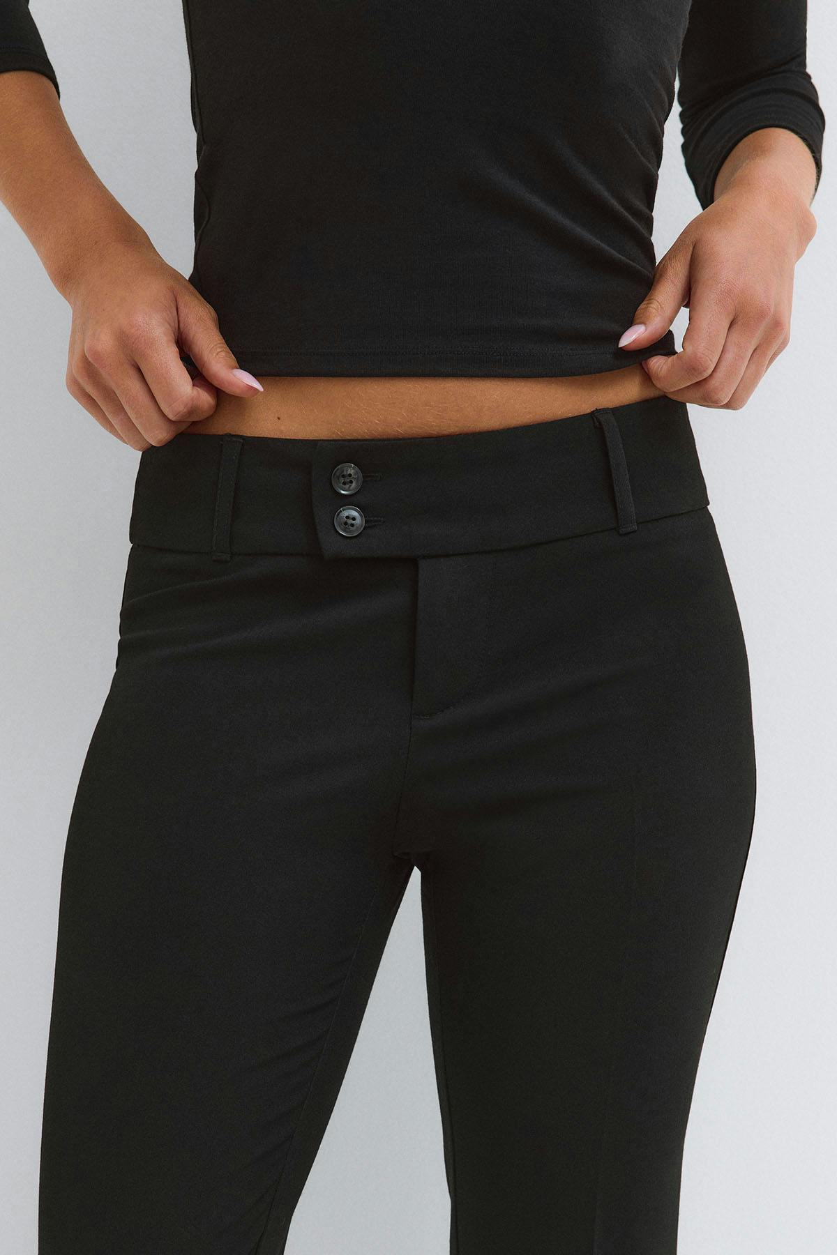 Sassy low bootcut trousers