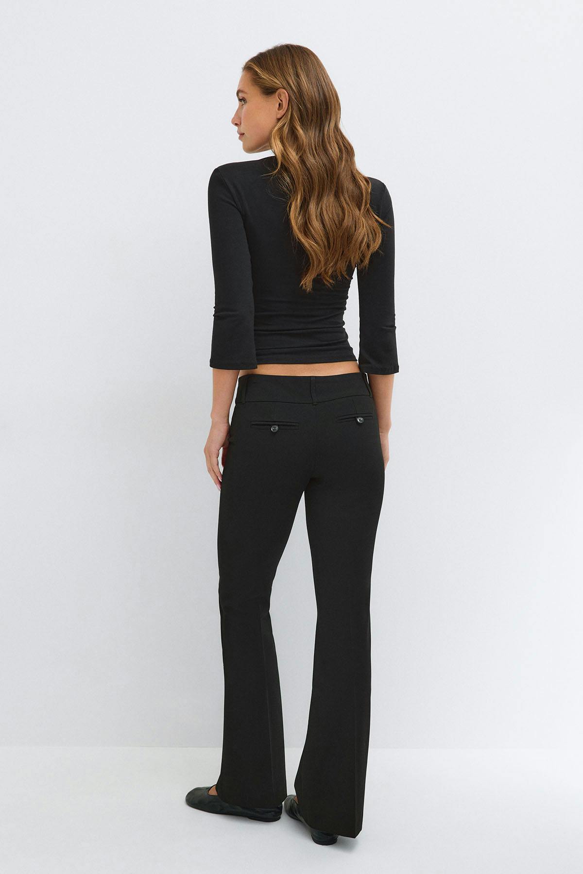 Sassy low bootcut trousers
