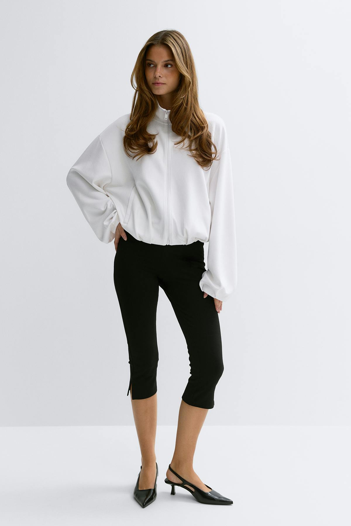 Soft sporty zip jacket