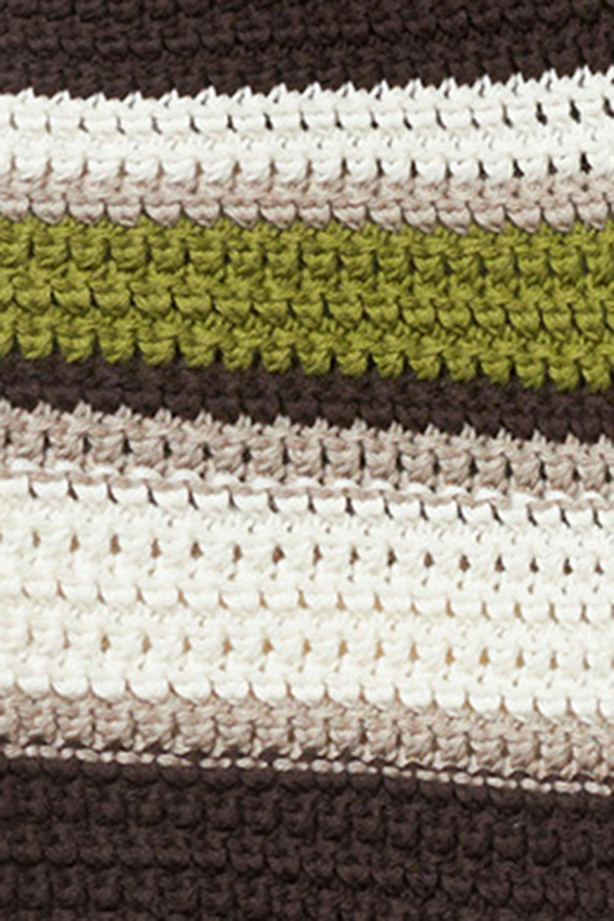 Multi stripe knitted shorts