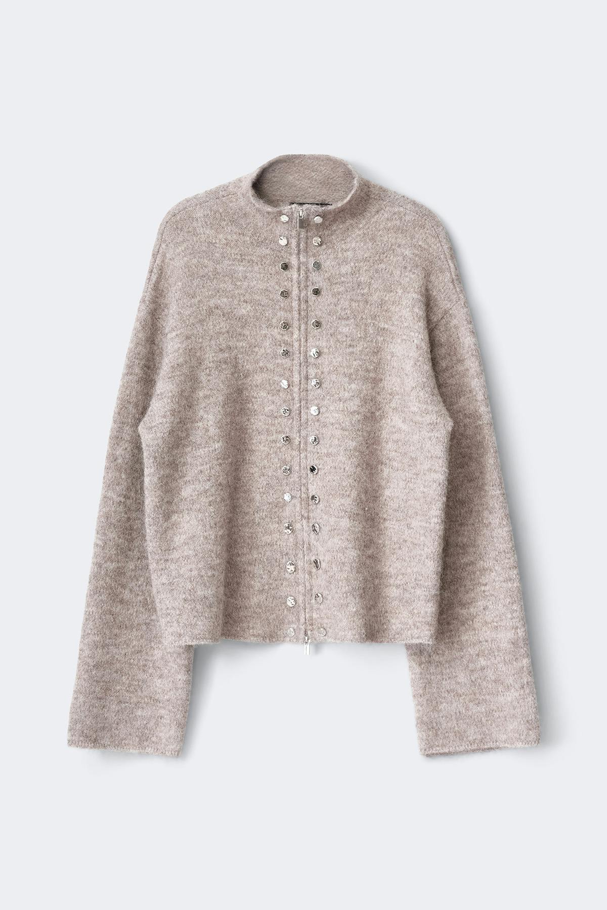Knitted button cardigan