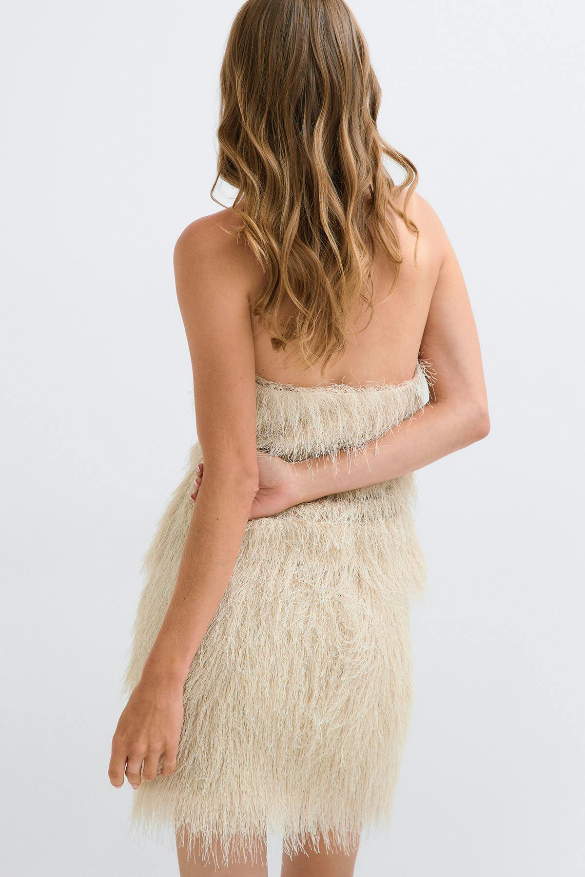 Open back halterneck top