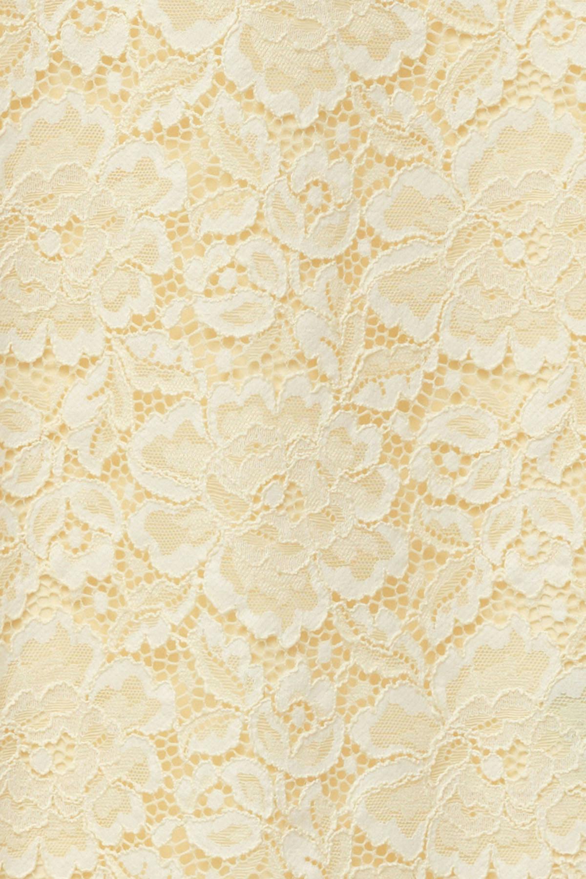 Lace keyhole mini dress