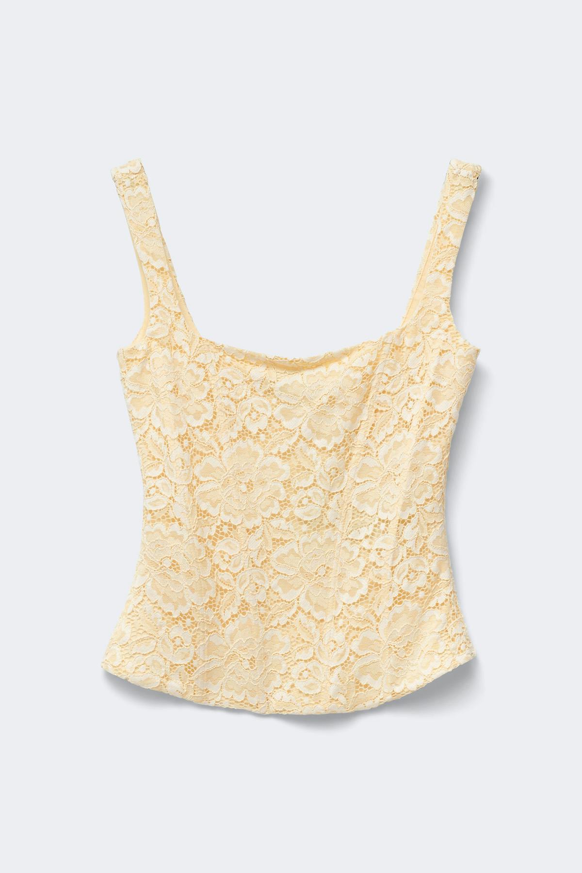 Lace corset top