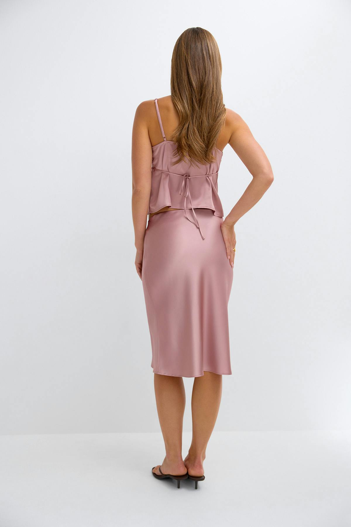 Satin skirt