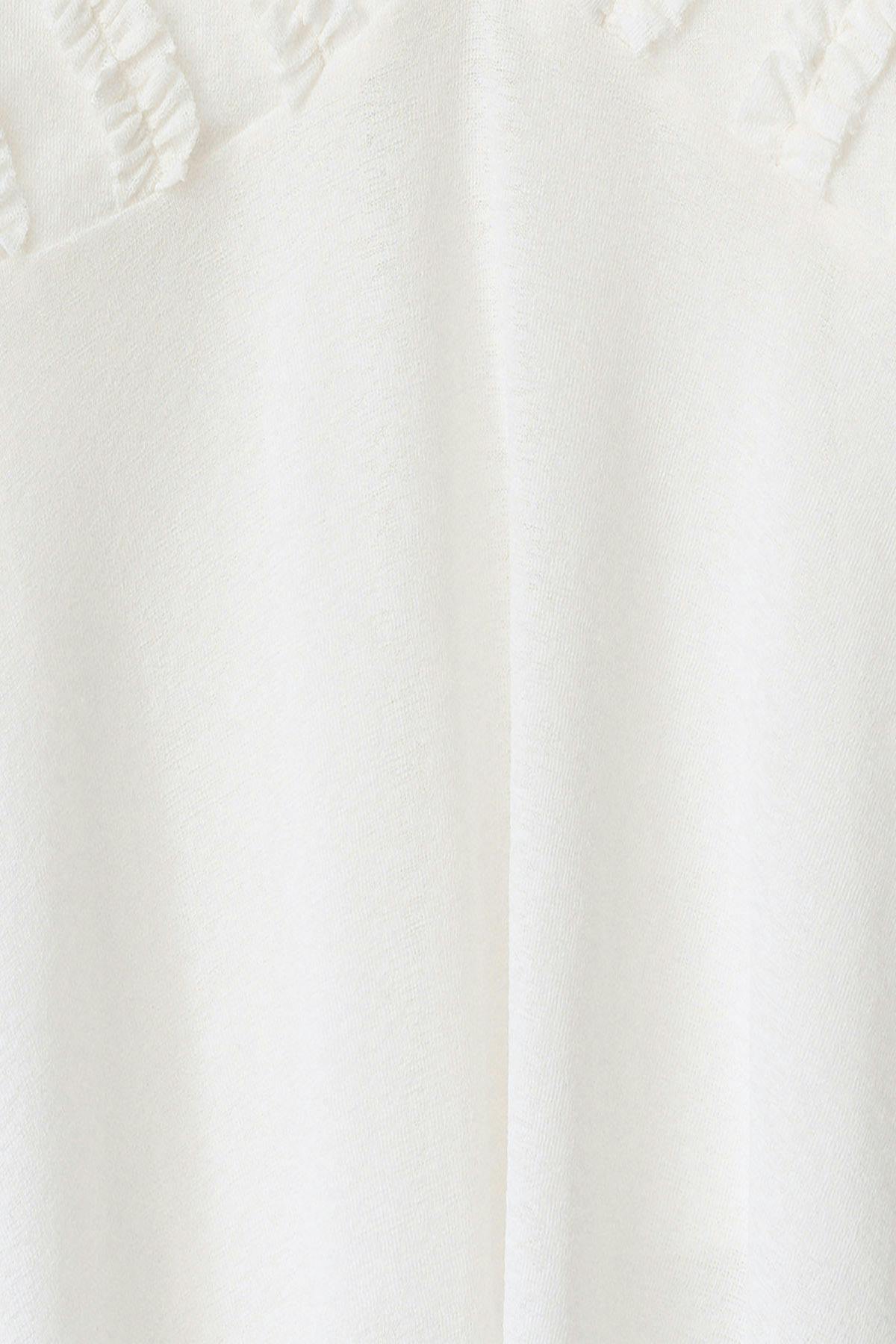 Sheer ruffle strap singlet